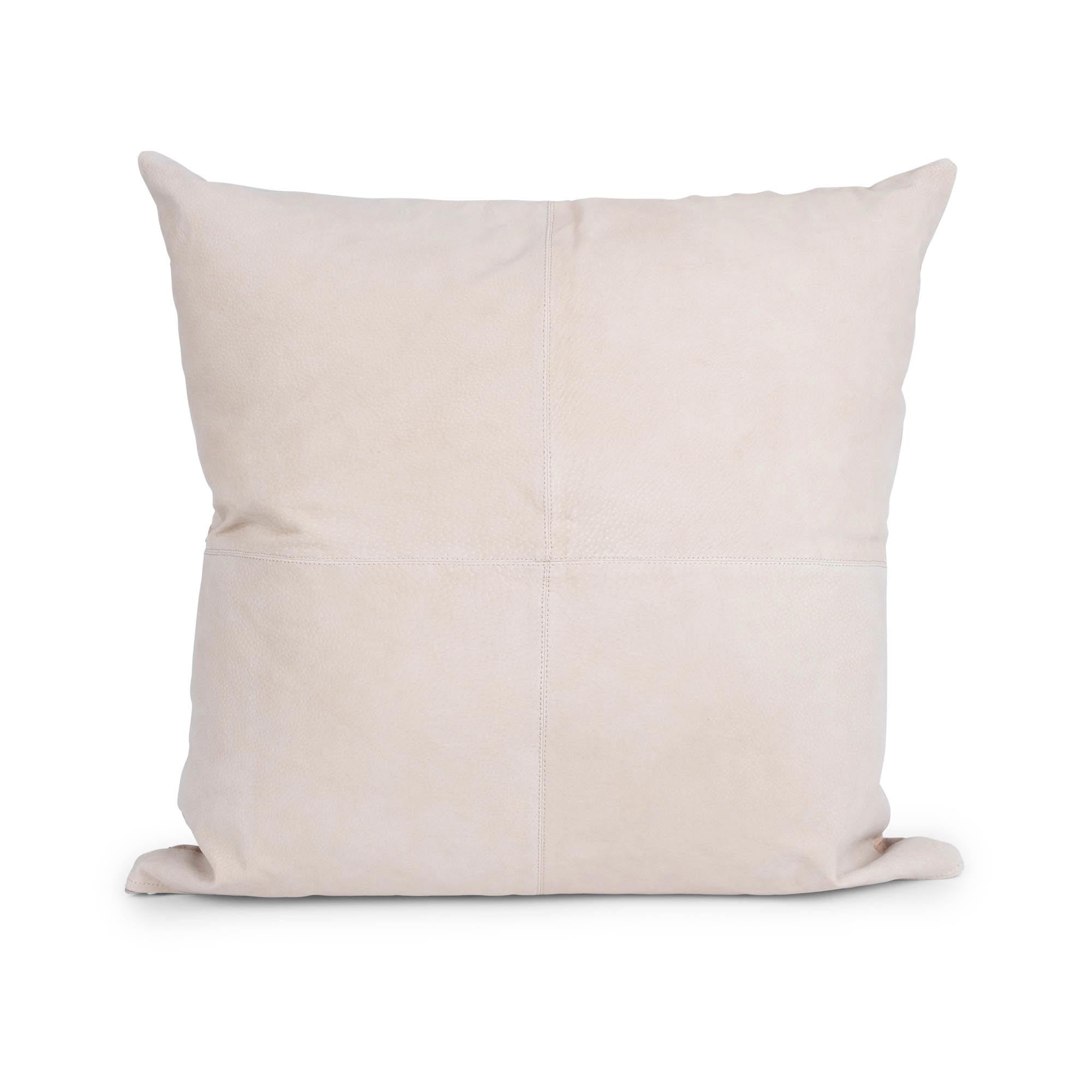 Ostrich Leather Pillow - Cream