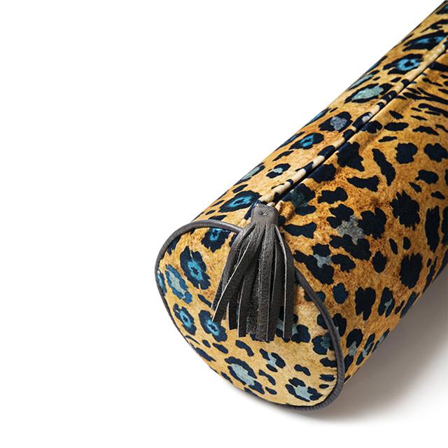 Safari Spot Bolster Pillow - Velvet - Midnight