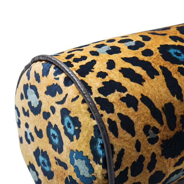 Safari Spot Bolster Pillow - Velvet - Midnight
