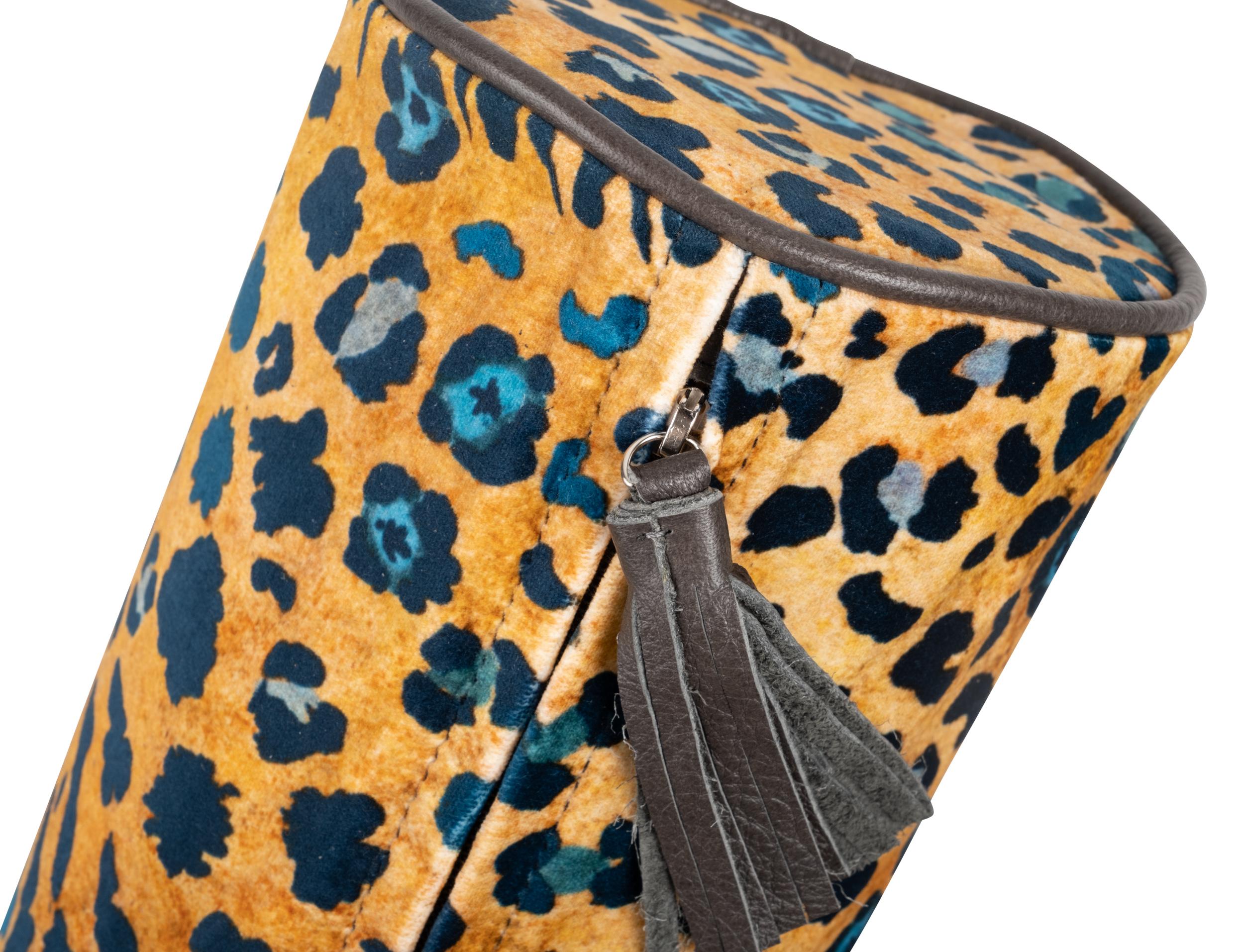 Safari Spot Bolster Pillow - Velvet - Midnight
