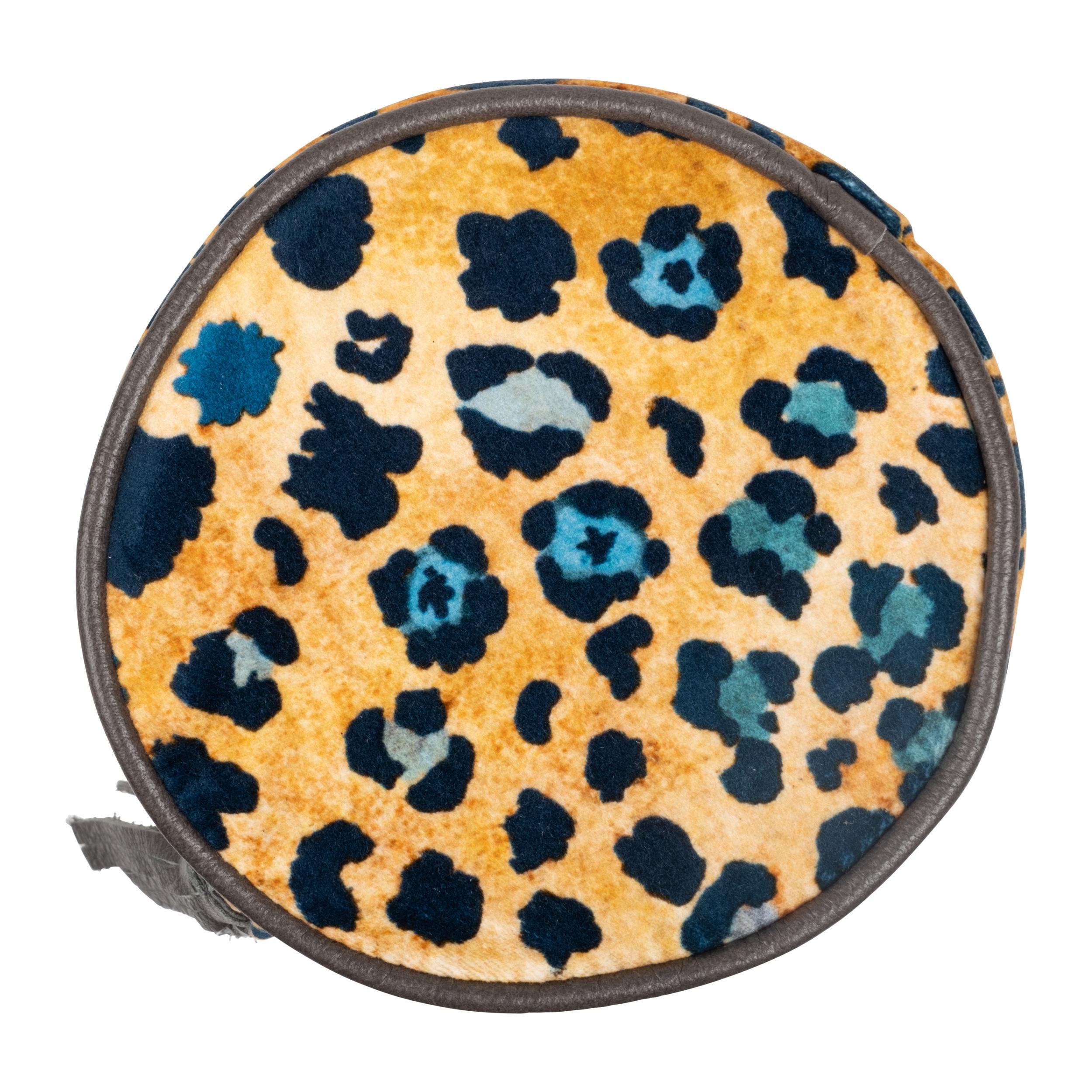 Safari Spot Bolster Pillow - Velvet - Midnight