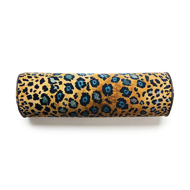 Safari Spot Bolster Pillow - Velvet - Midnight