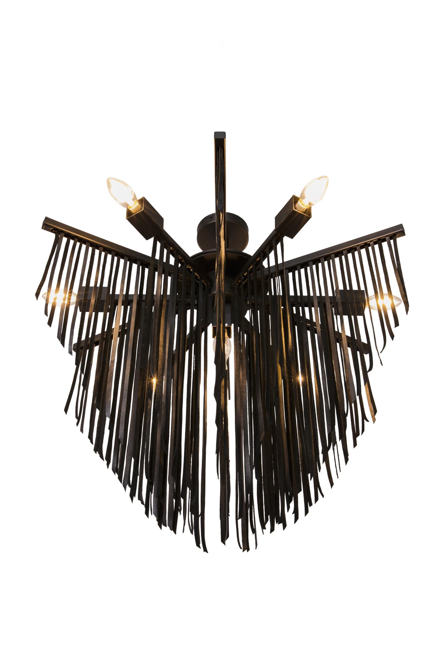 Small Starling Leather Chandelier
