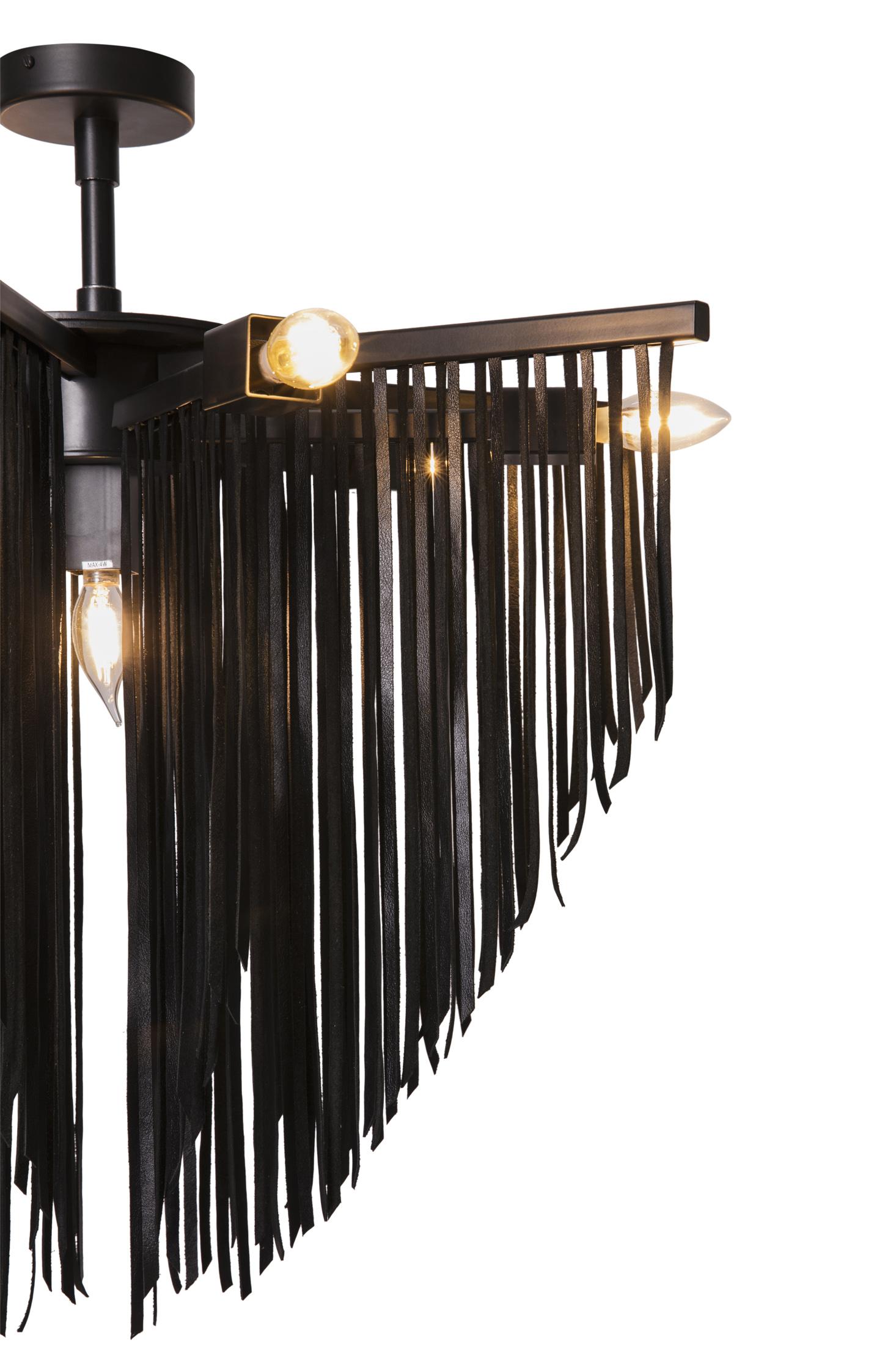 Small Starling Leather Chandelier