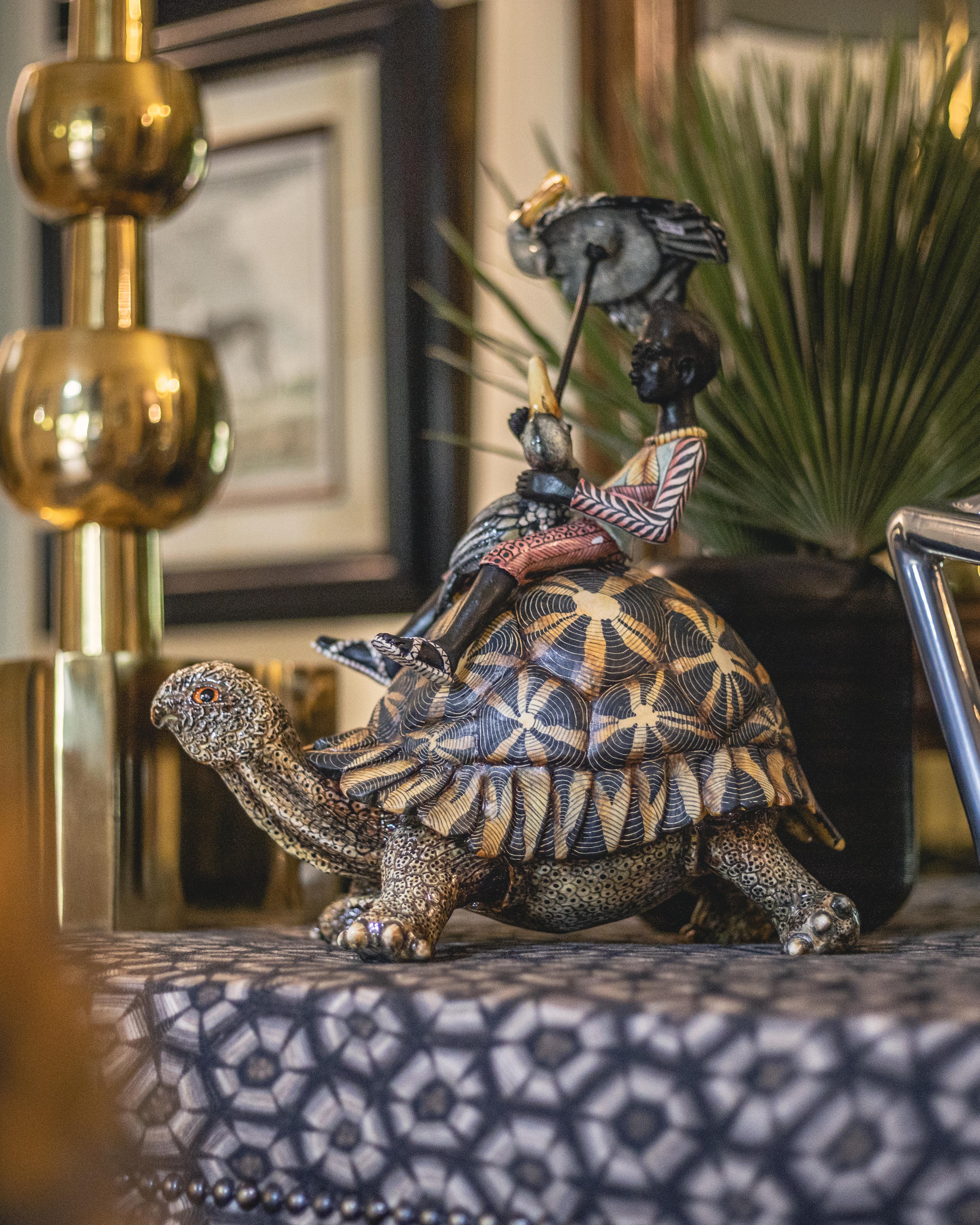 Nyala Table - Thanda Tortoise - Silver