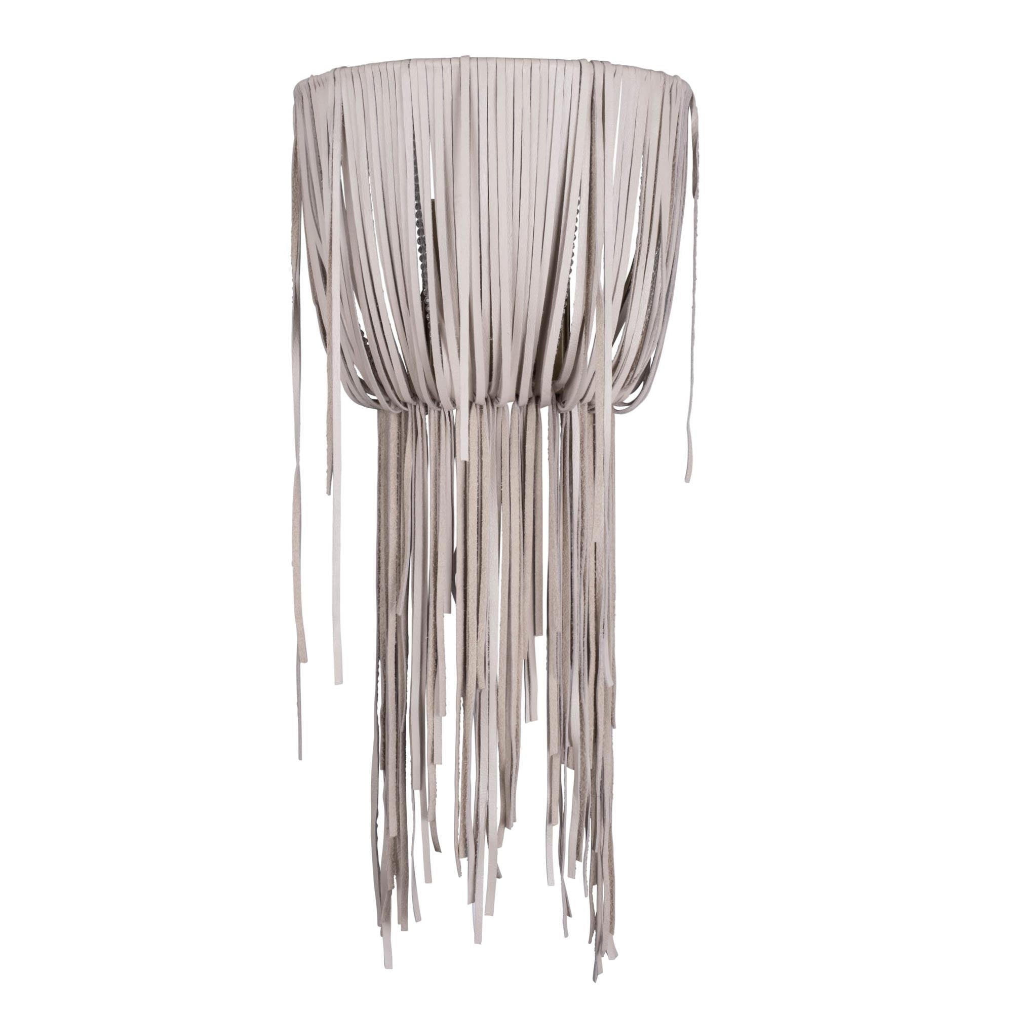 Urchin Wall Sconce - Cream-Stone Leather