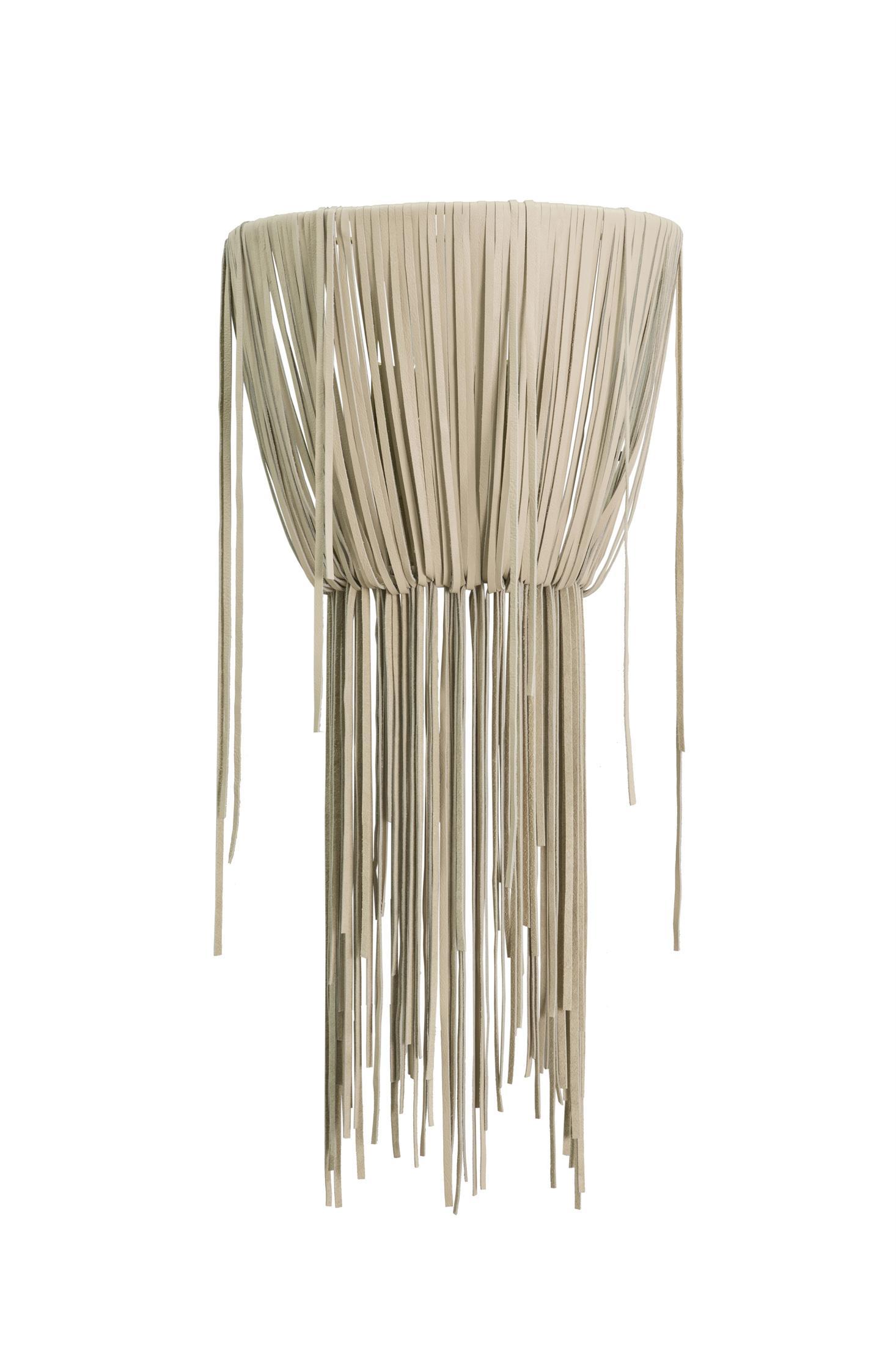 Urchin Wall Sconce - Cream-Stone Leather
