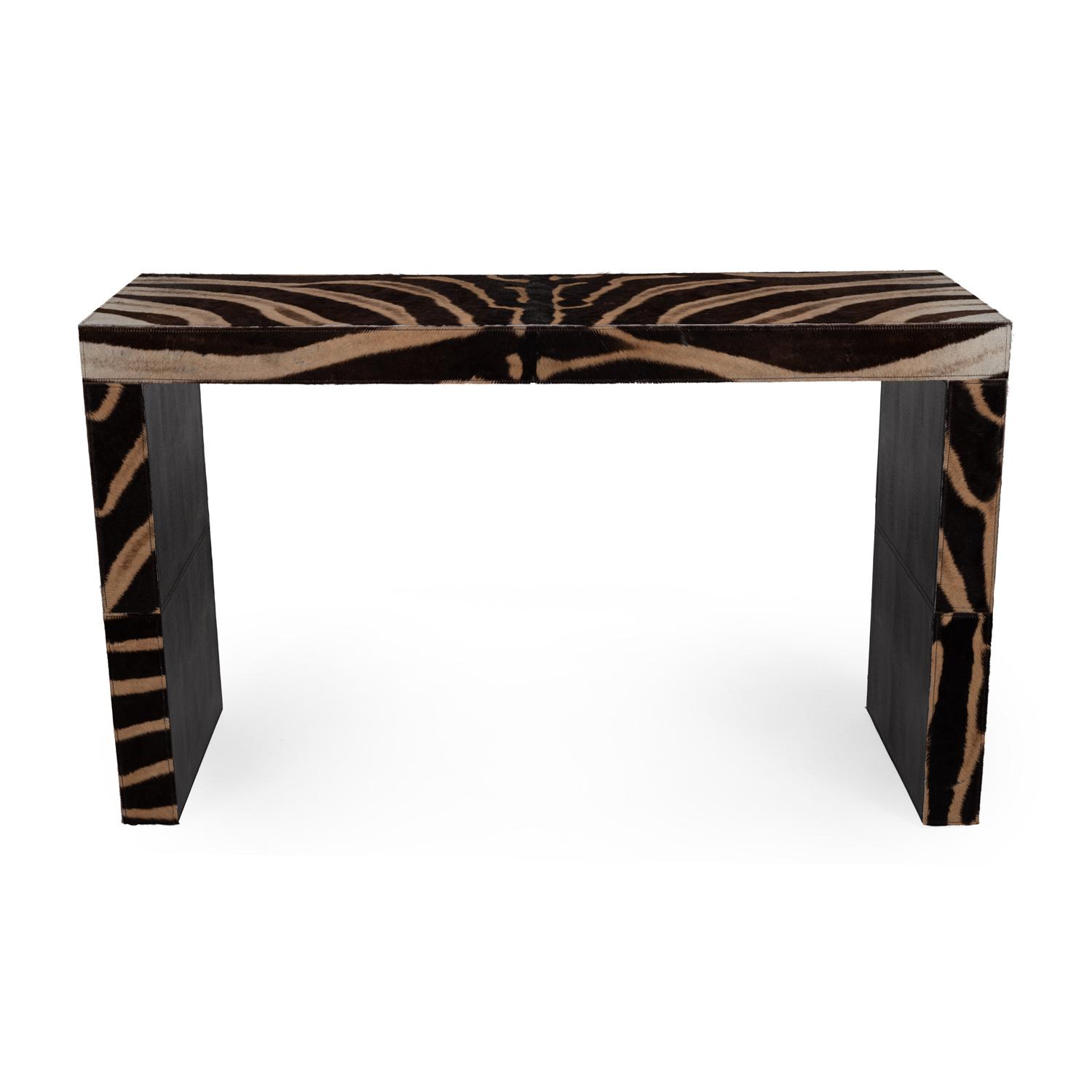 Zebra Hide Console / Desk
