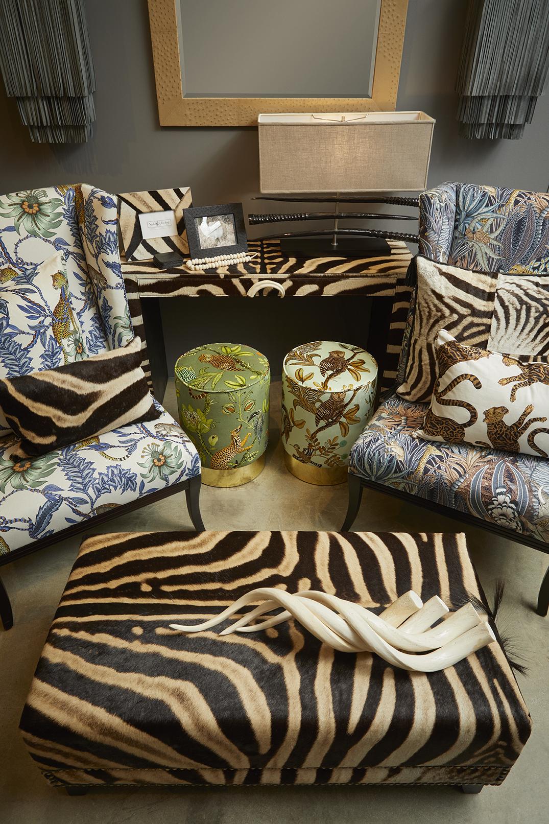 Zebra Hide Console / Desk