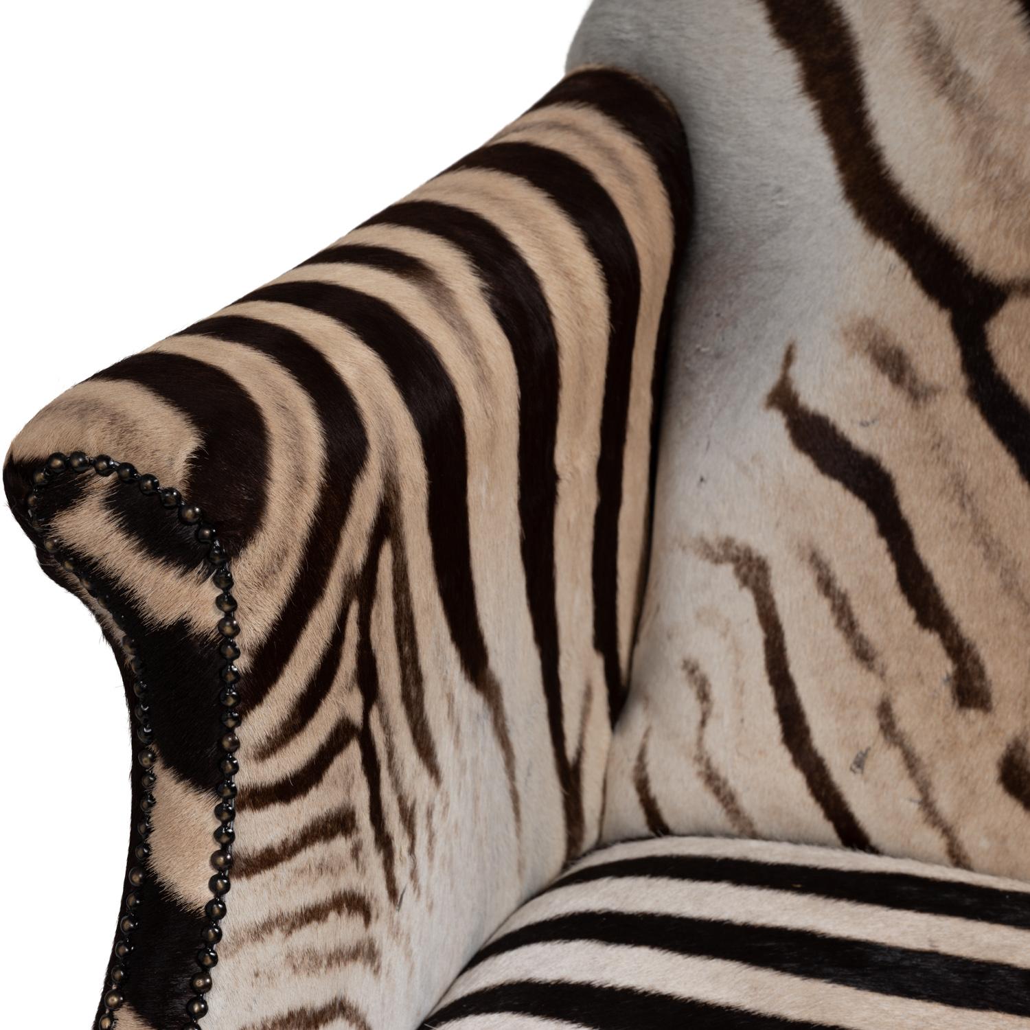 Zebra Hide Settee