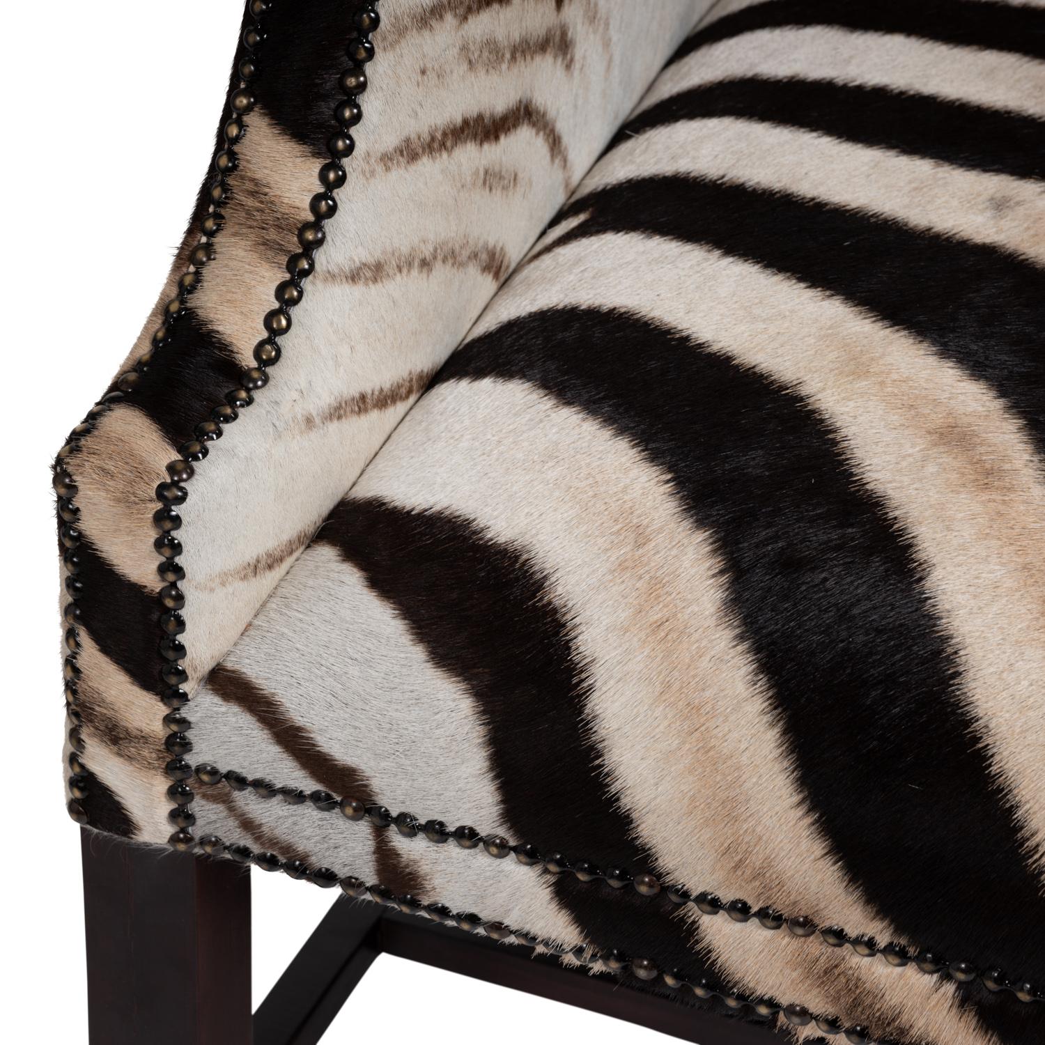 Zebra Hide Settee