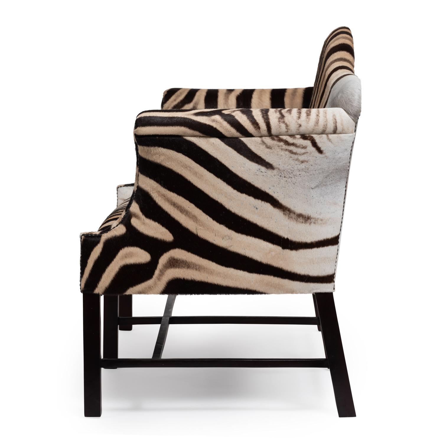 Zebra Hide Settee