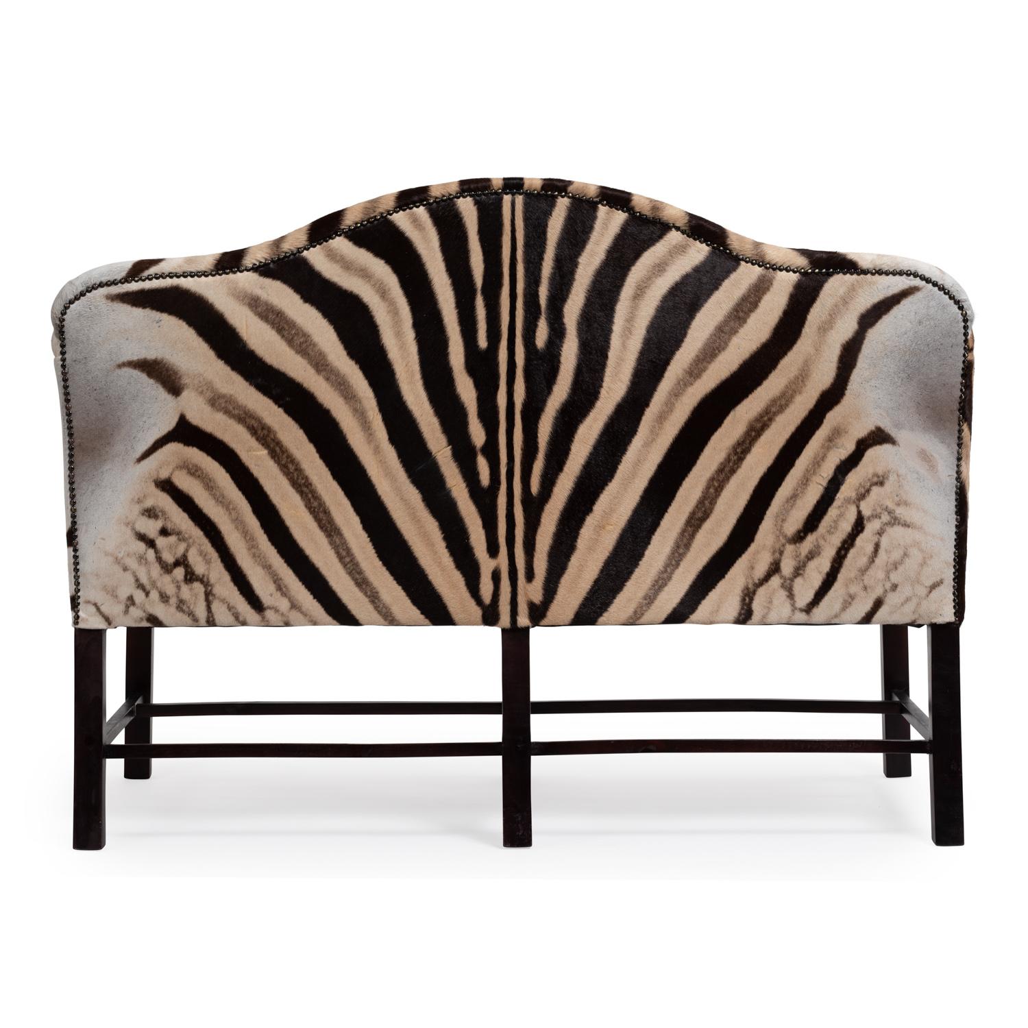 Zebra Hide Settee