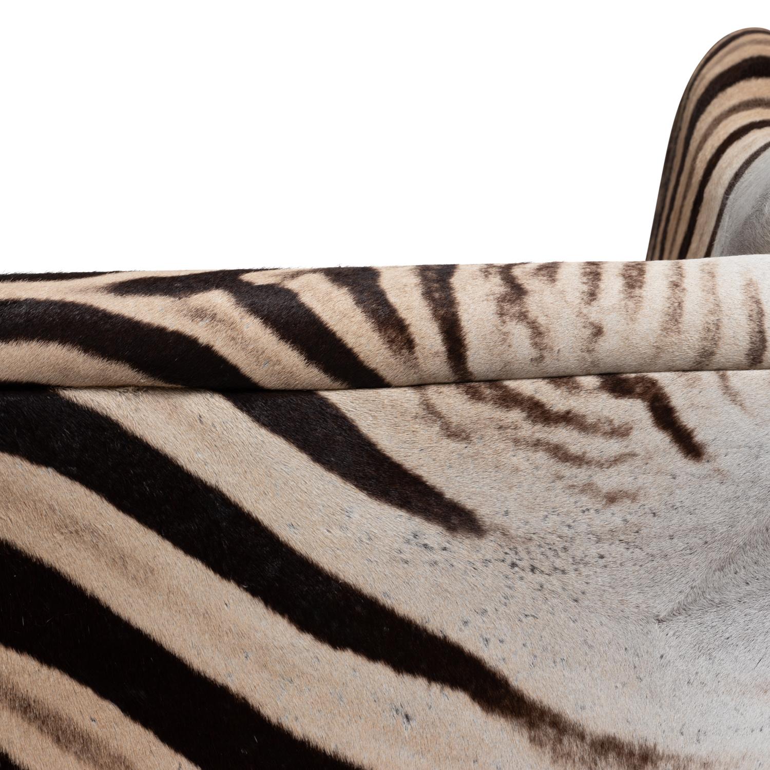 Zebra Hide Settee