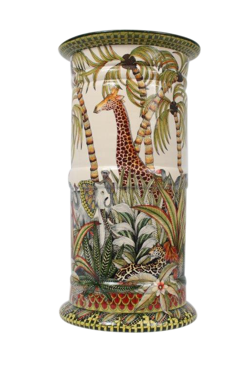 Ardmore Ceramic: Palm Parade Umbrella Stand