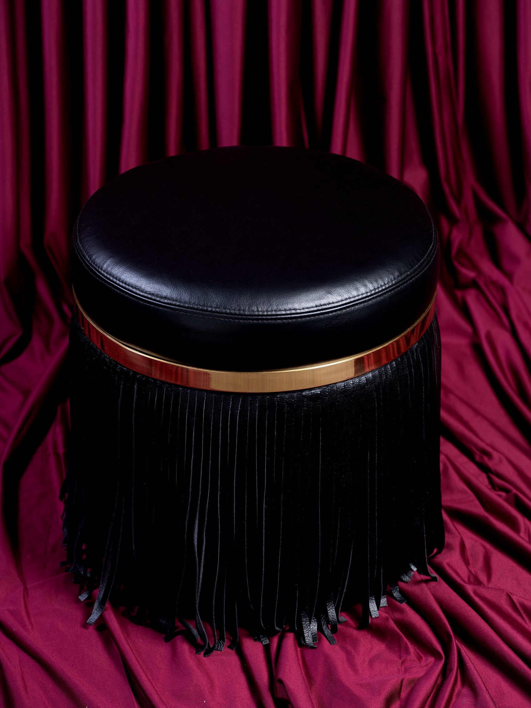 Nobu Ottoman in Premium Leather