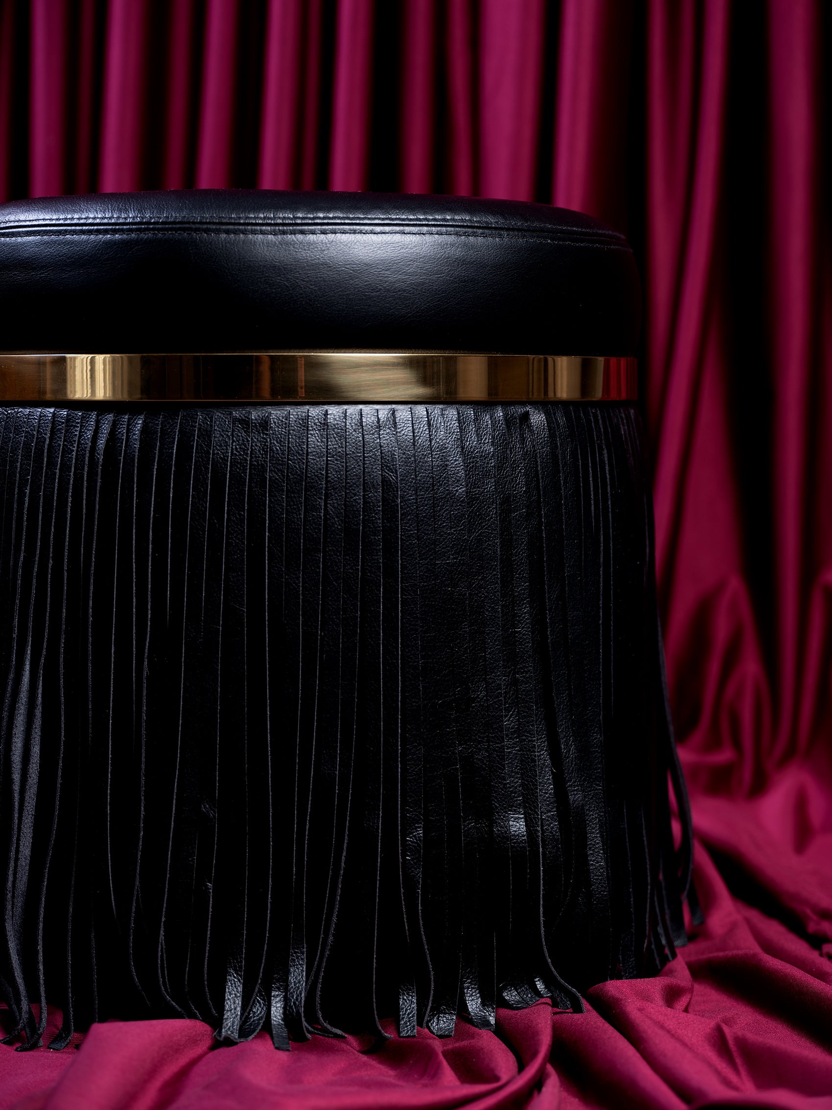 Nobu Ottoman in Premium Leather