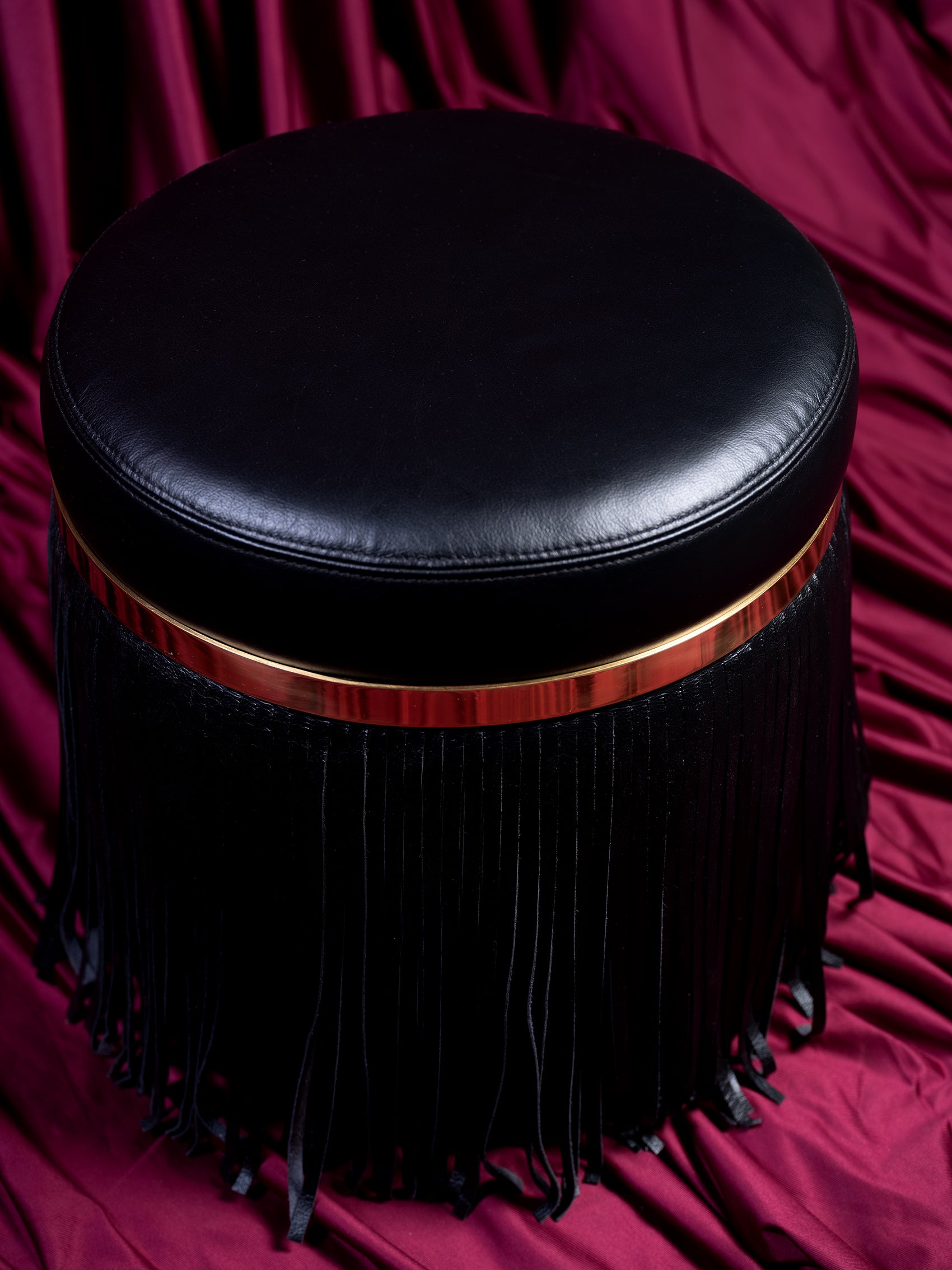 Nobu Ottoman in Premium Leather