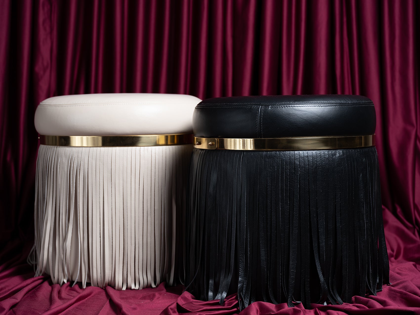 Nobu Ottoman in Premium Leather