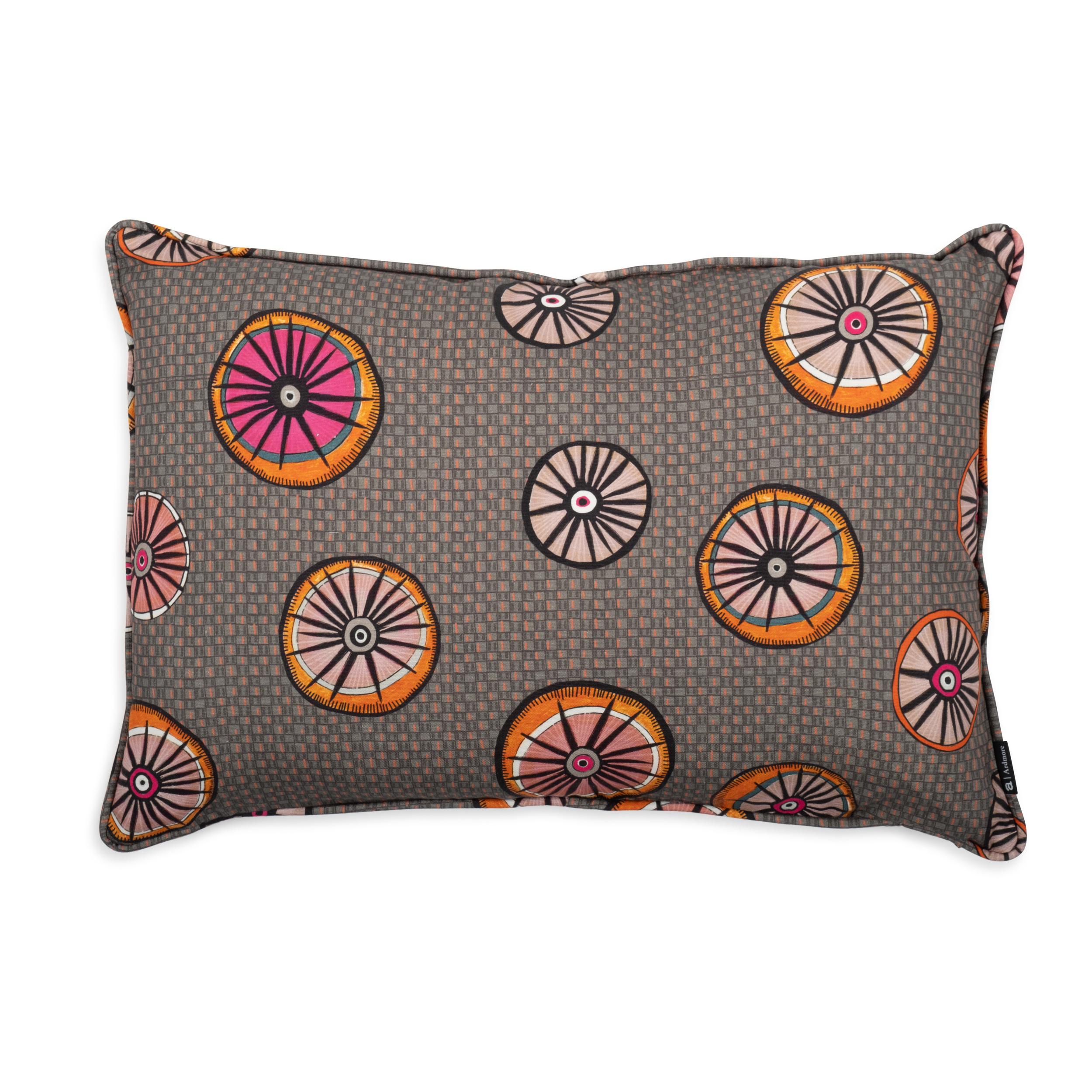 Amasumpa Lumbar Pillow - Linen - Flamingo