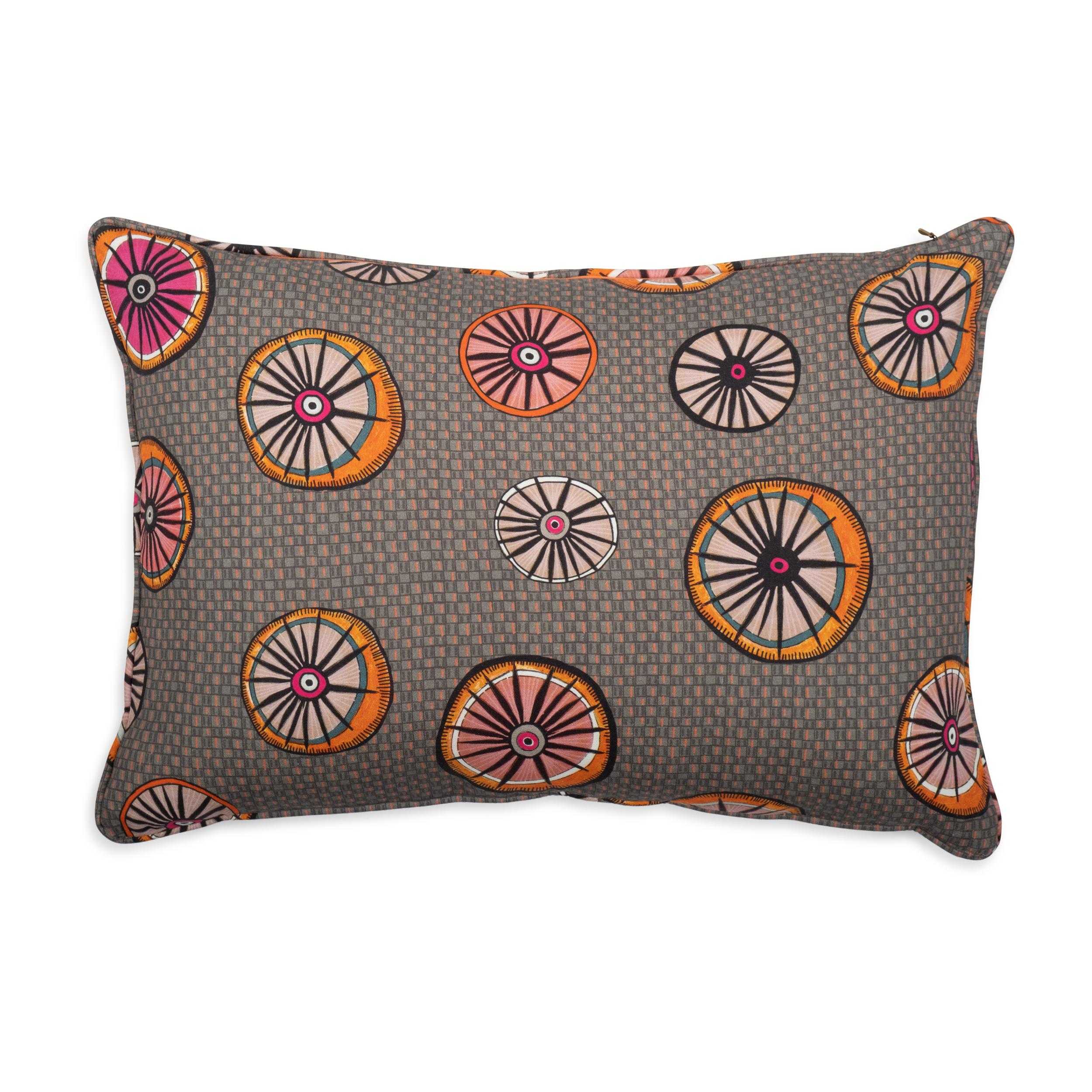 Amasumpa Lumbar Pillow - Linen - Flamingo