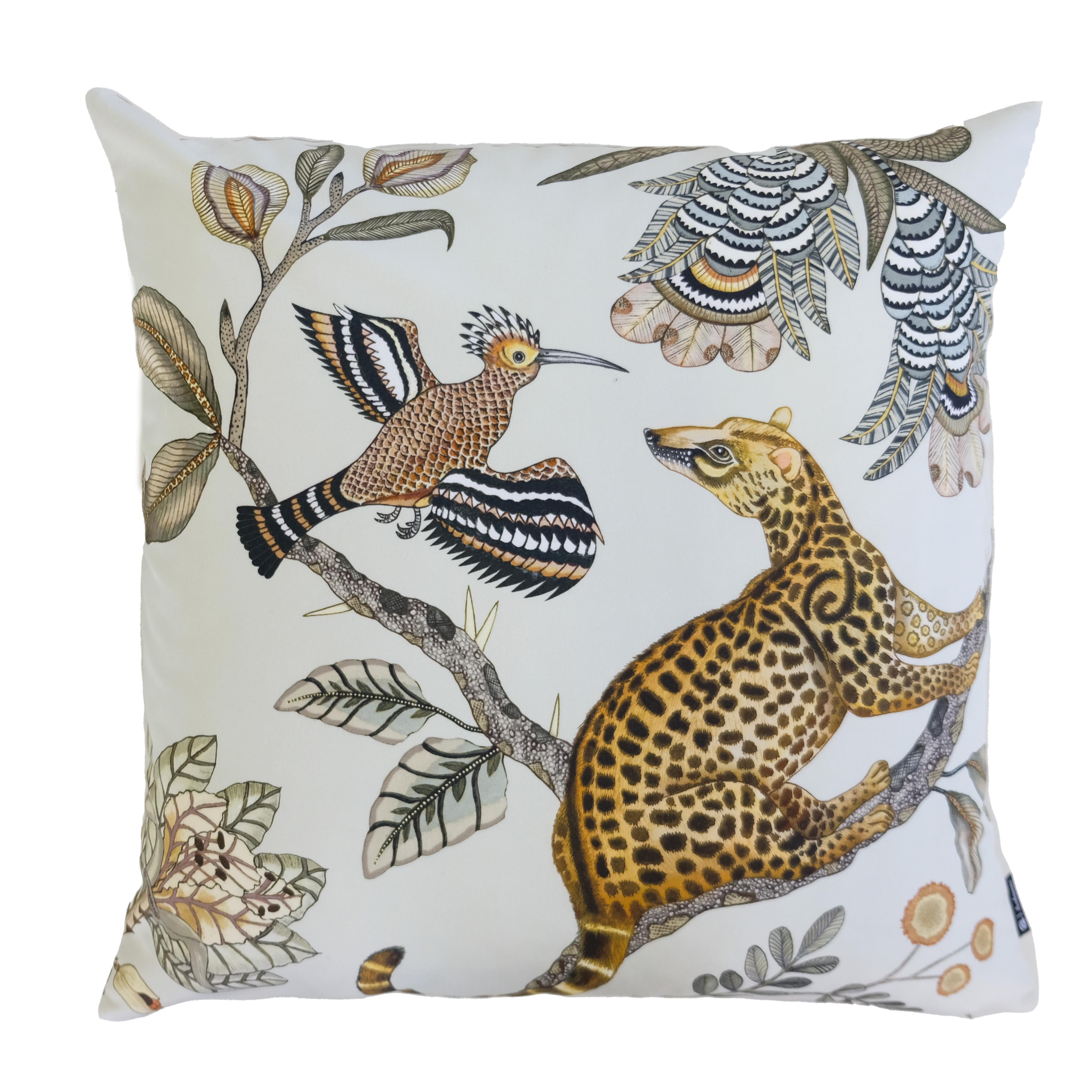 Camp Critters Pillow - Cotton - Stone