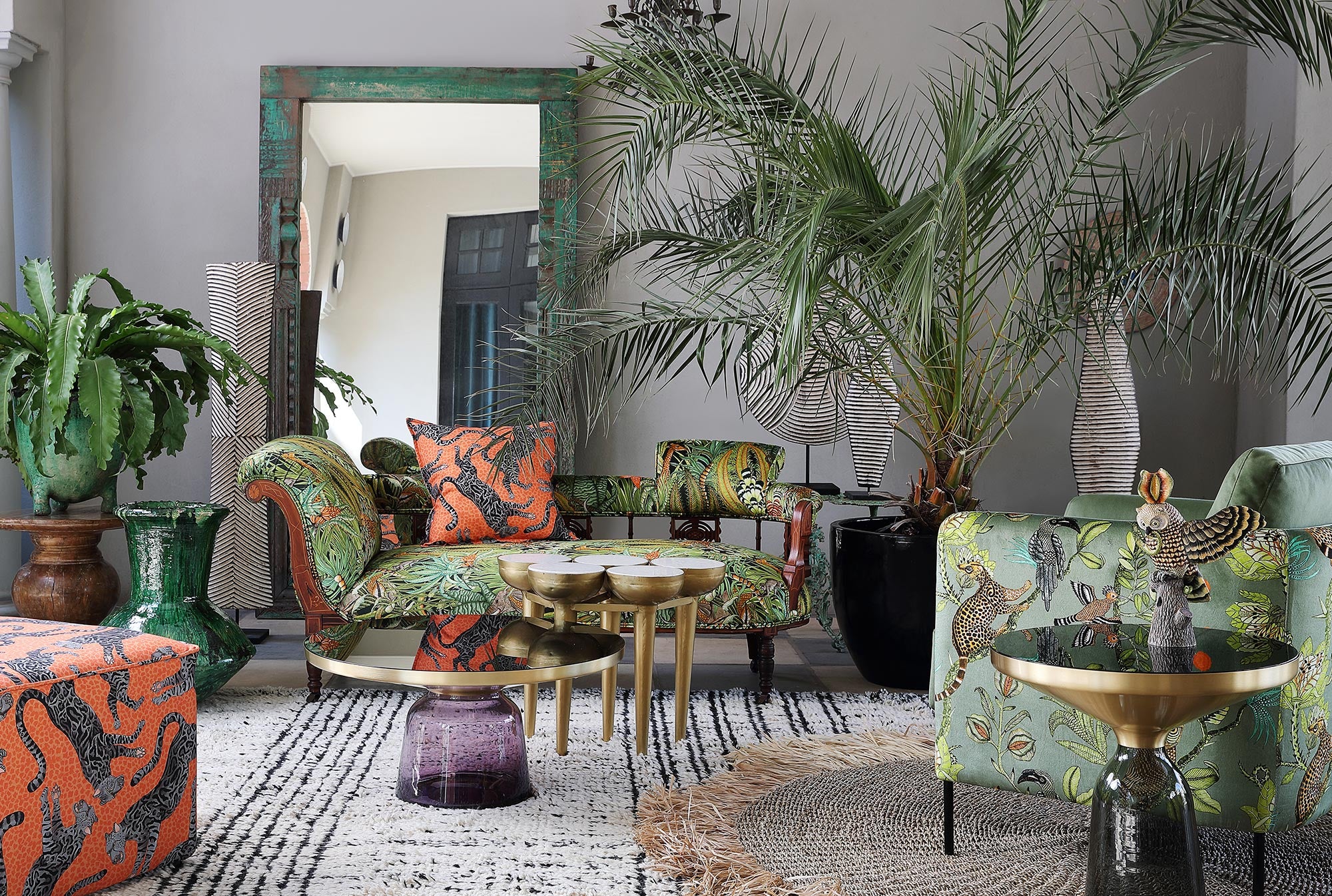 Sabie Forest Fabric - Velvet - Delta