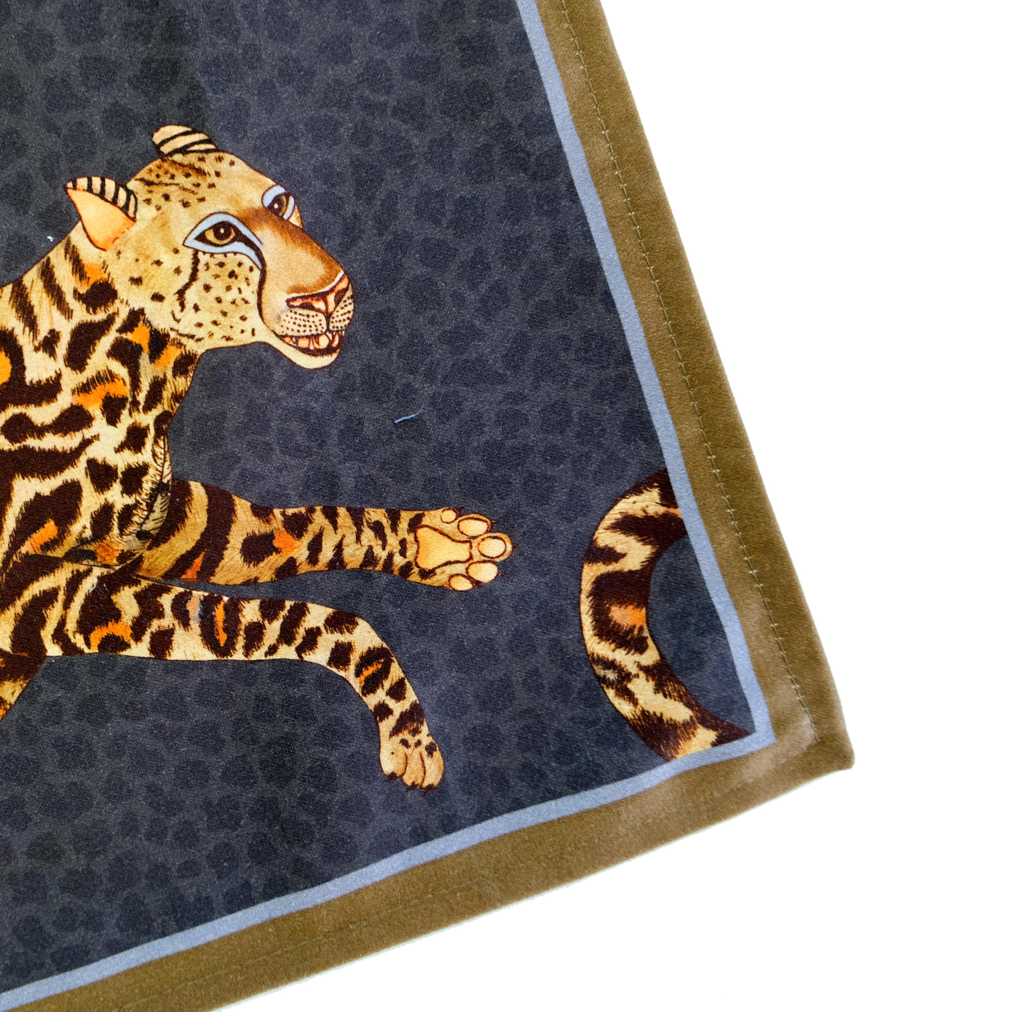 Cheetah Kings Table Runner - Night - Large