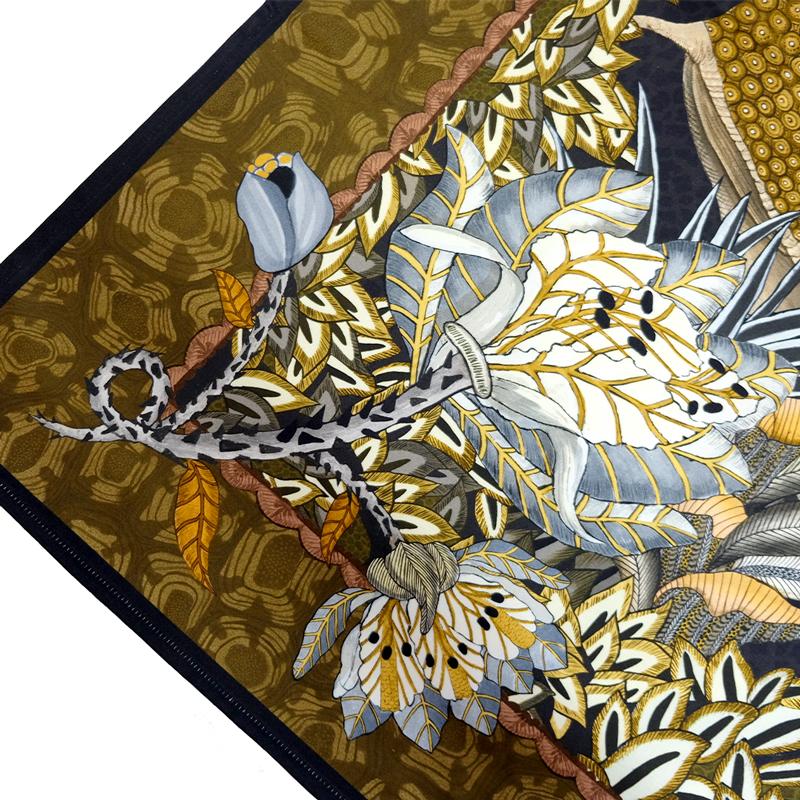 Sabie Forest Tablecloth - Cotton - Gold - Square