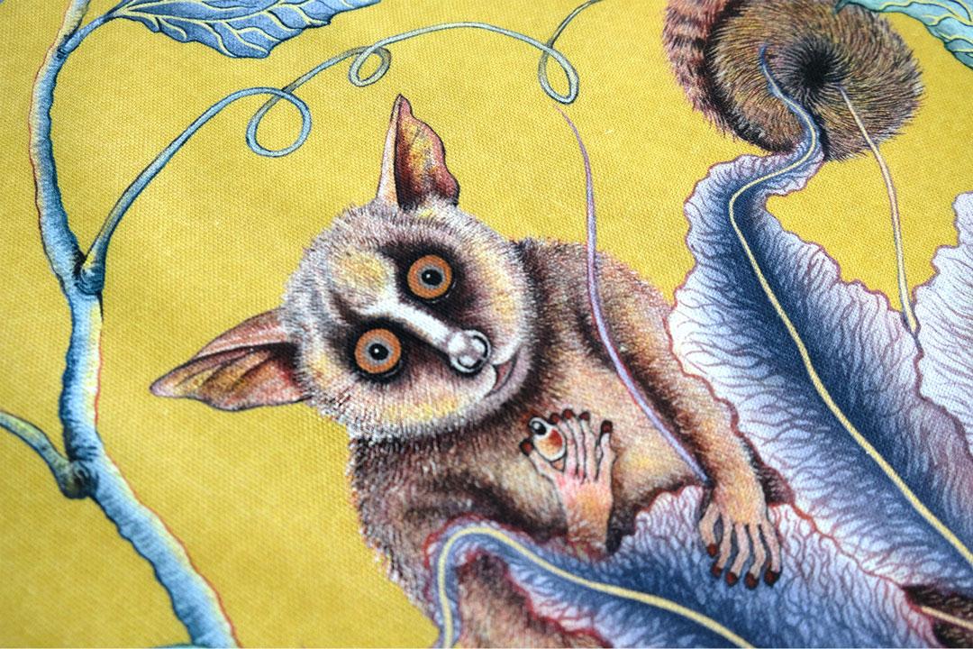 Bush Baby Tea Towel - Butter