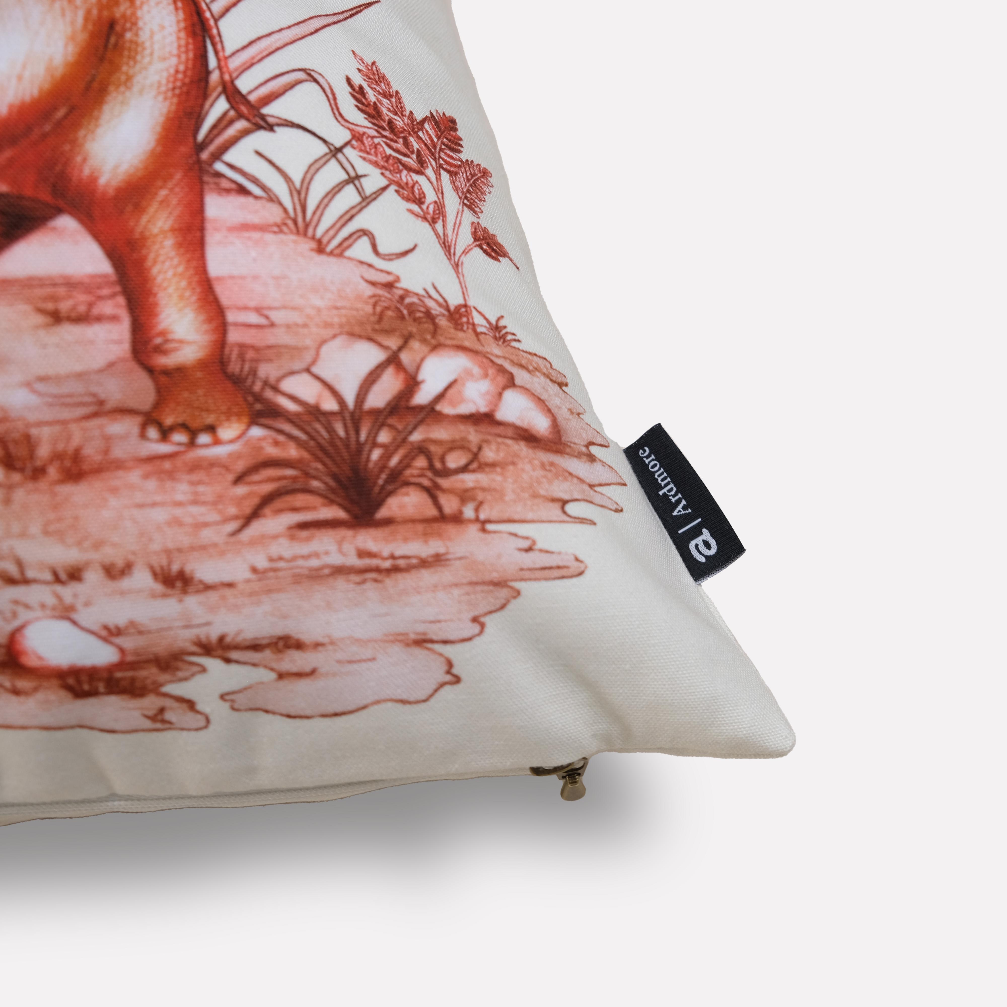 Thanda Toile Pillow - Cotton - Plum