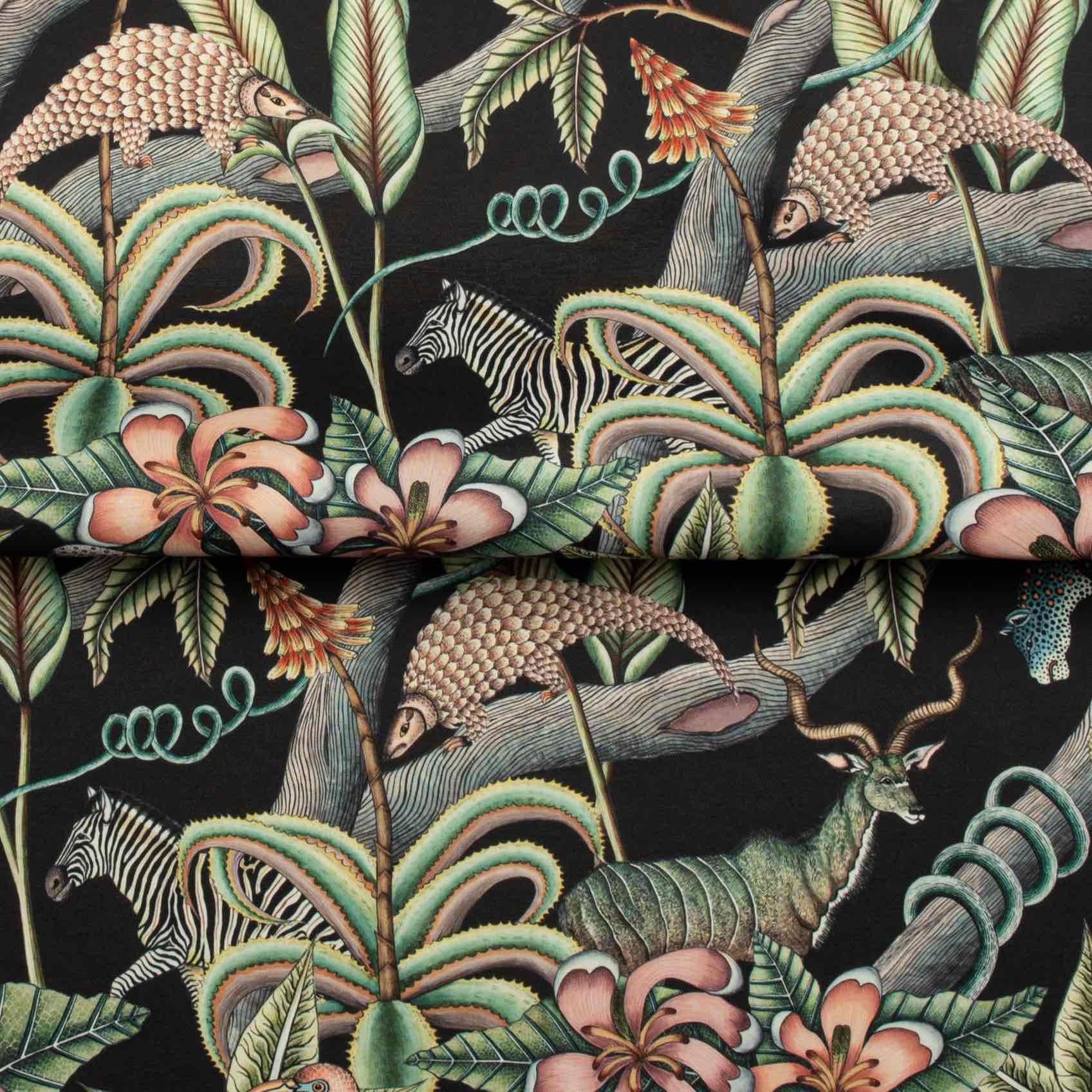 Pangolin Park Outdoor Fabric - Night