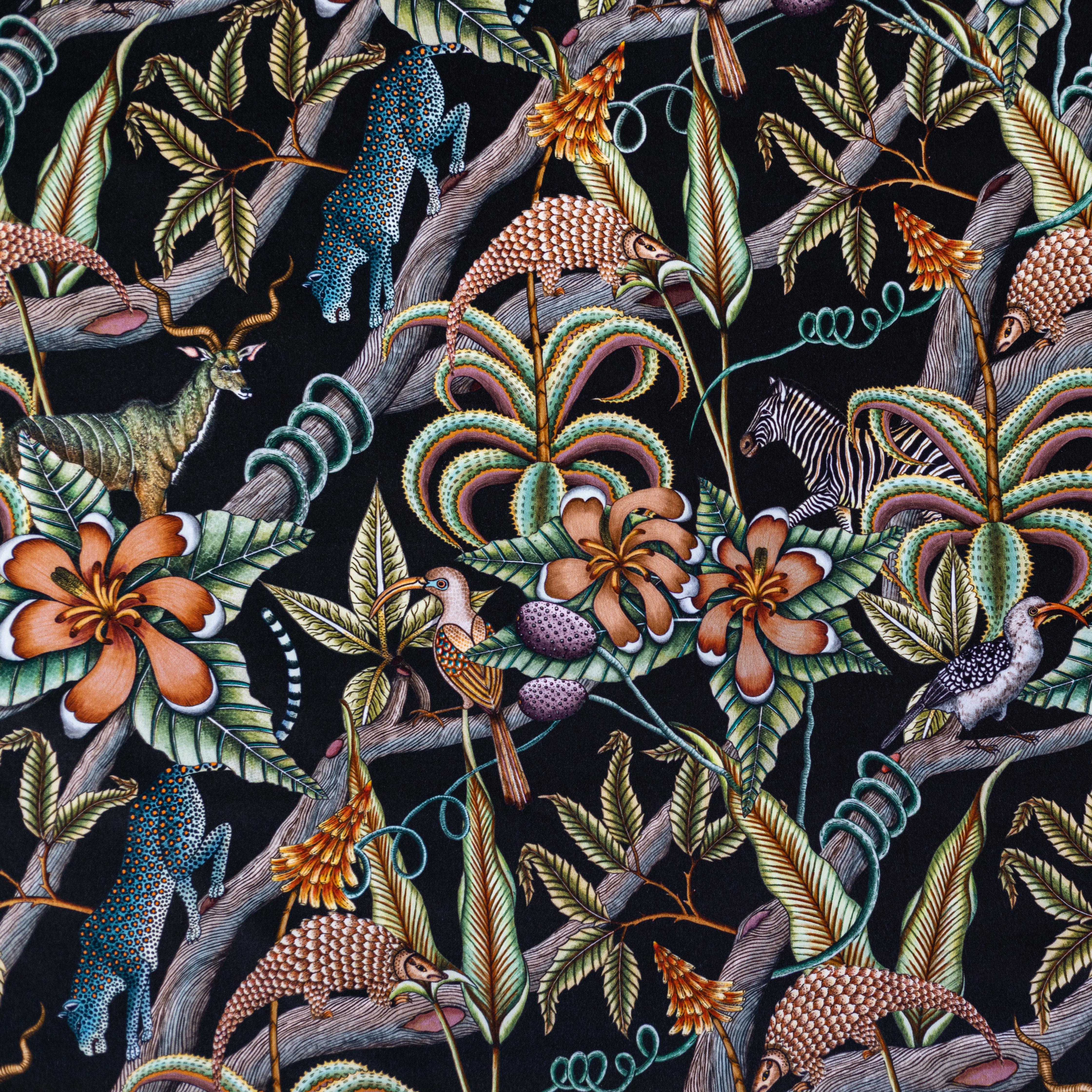 Pangolin Park Fabric - Velvet - Night