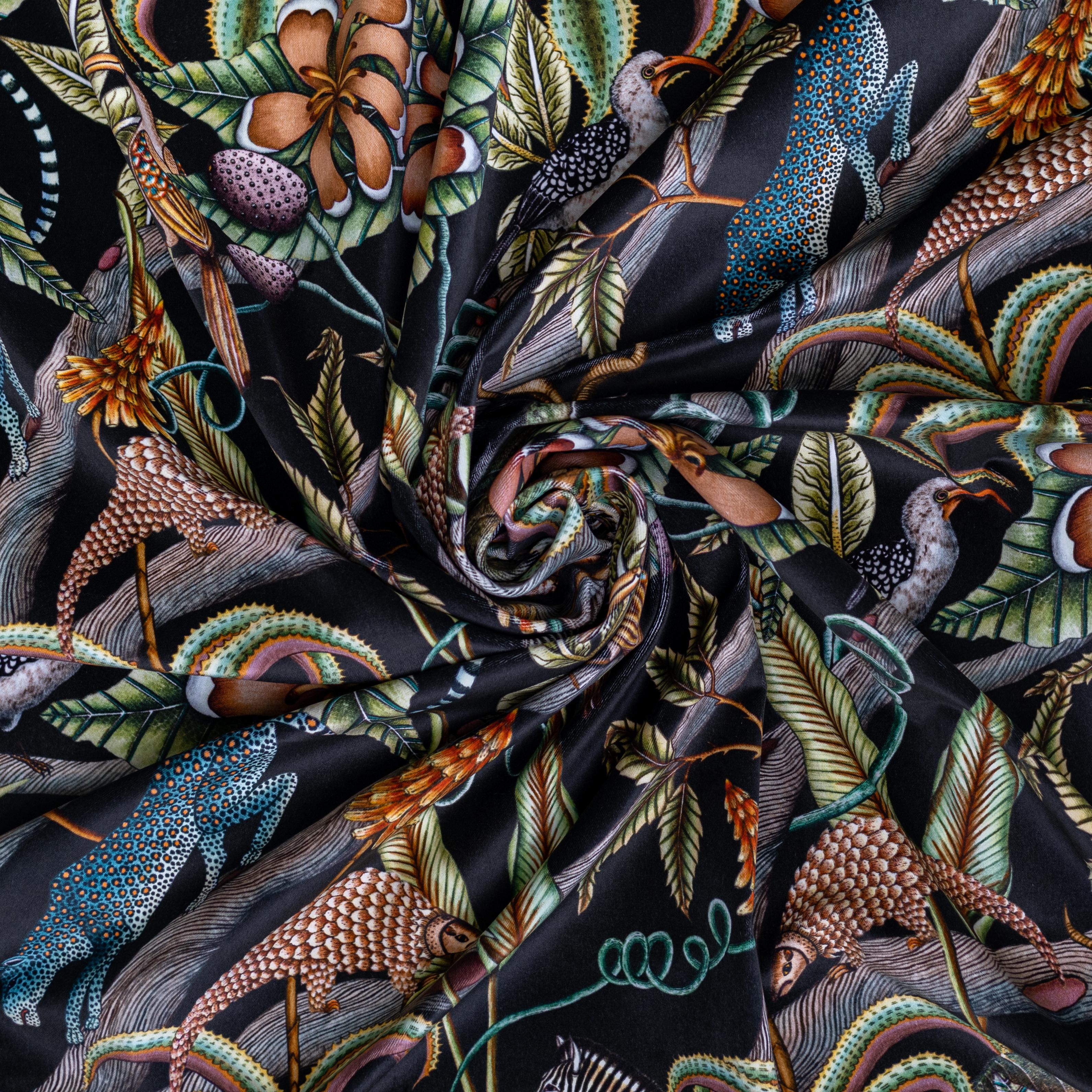 Pangolin Park Fabric - Velvet - Night