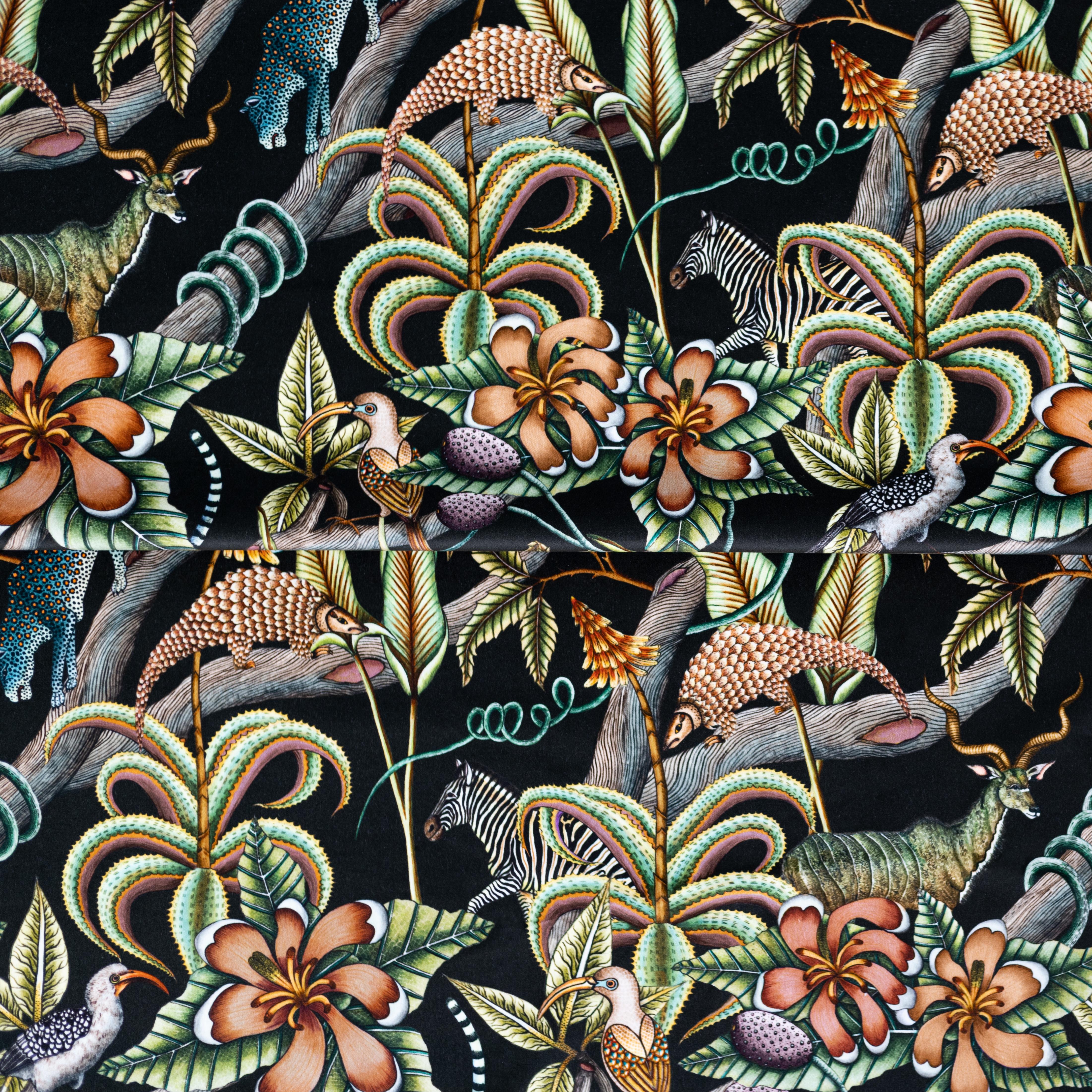 Pangolin Park Fabric - Velvet - Night