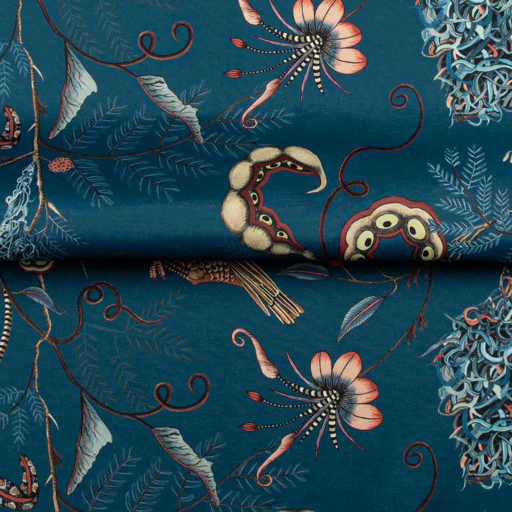 Thanda Nests Outdoor Fabric - Midnight