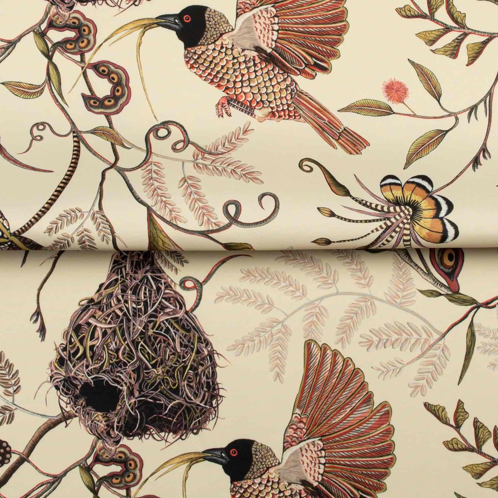 Thanda Nests Outdoor Fabric - Plum