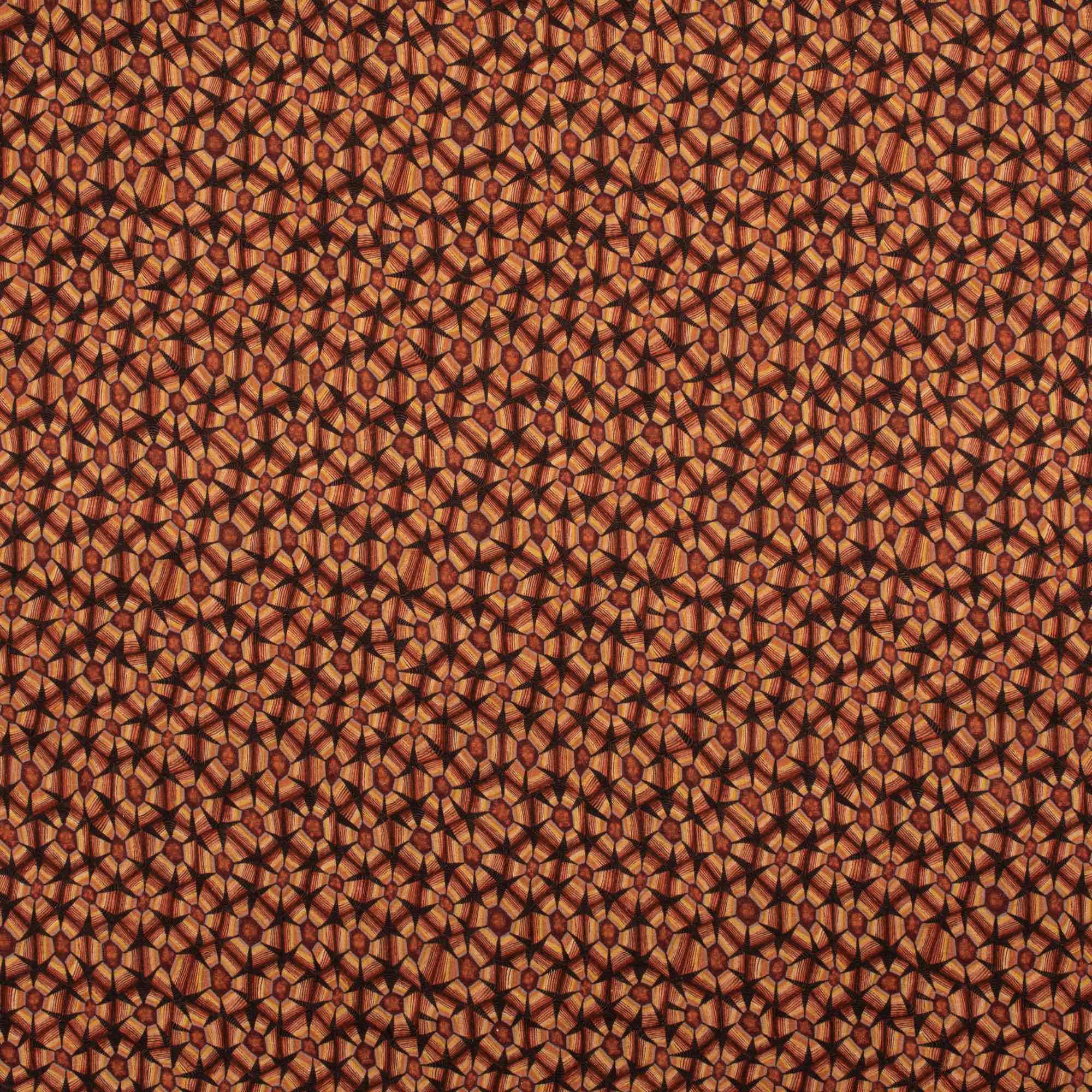 Thanda Tortoise Fabric - Linen - Plum