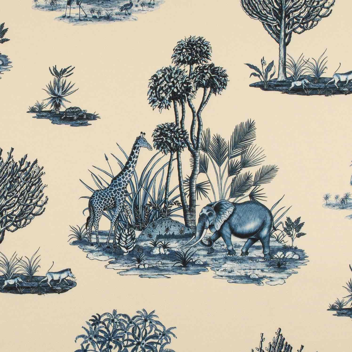 Thanda Toile Outdoor Fabric - Tanzanite