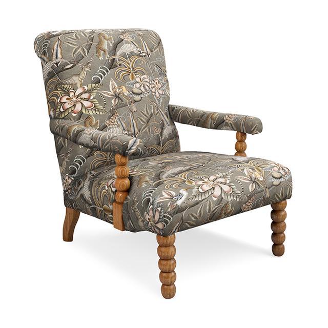 Kudu Pod Chair - Pangolin Park Silver - Sealed Oak