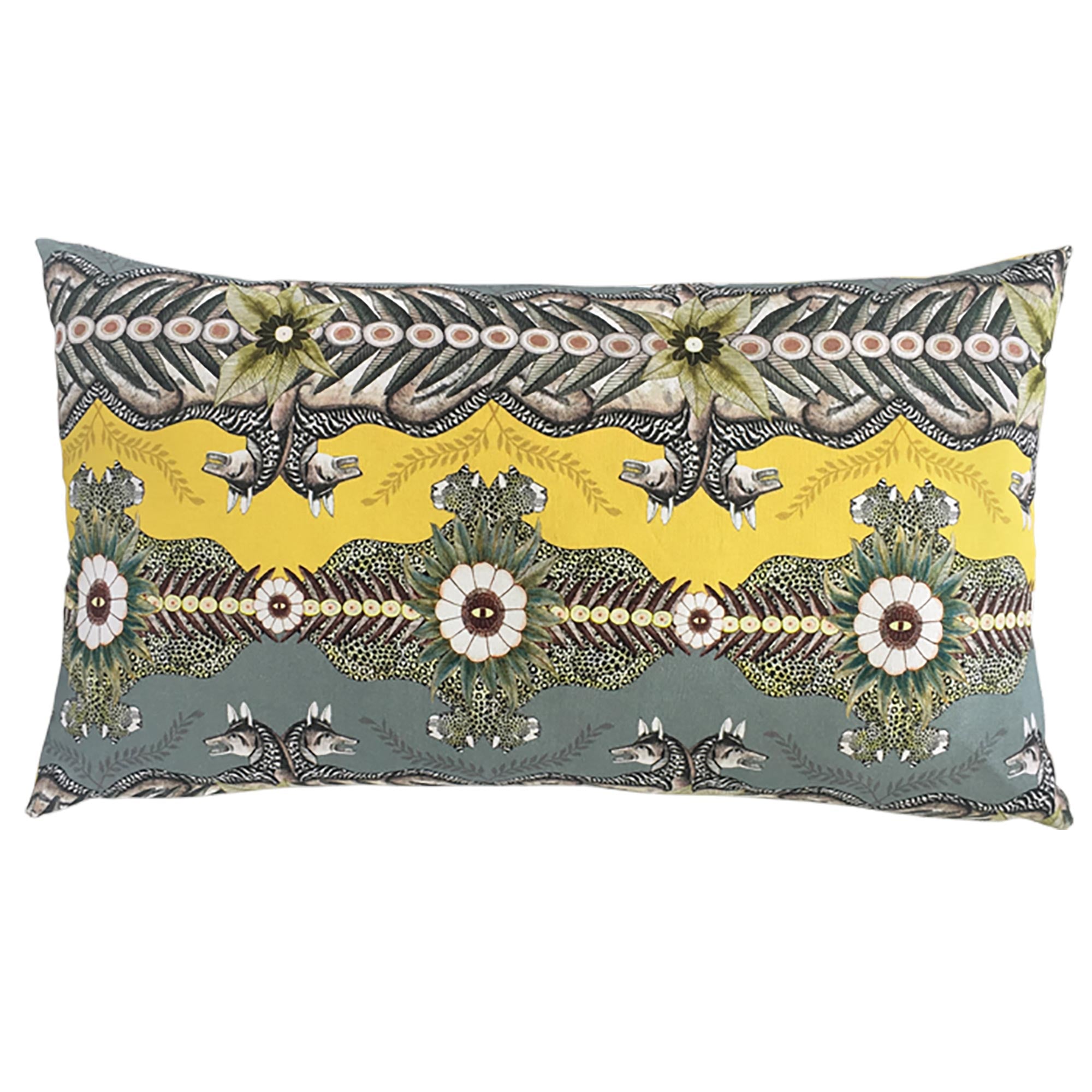 Bush Bandits Lumbar Pillow - Linen - Butter