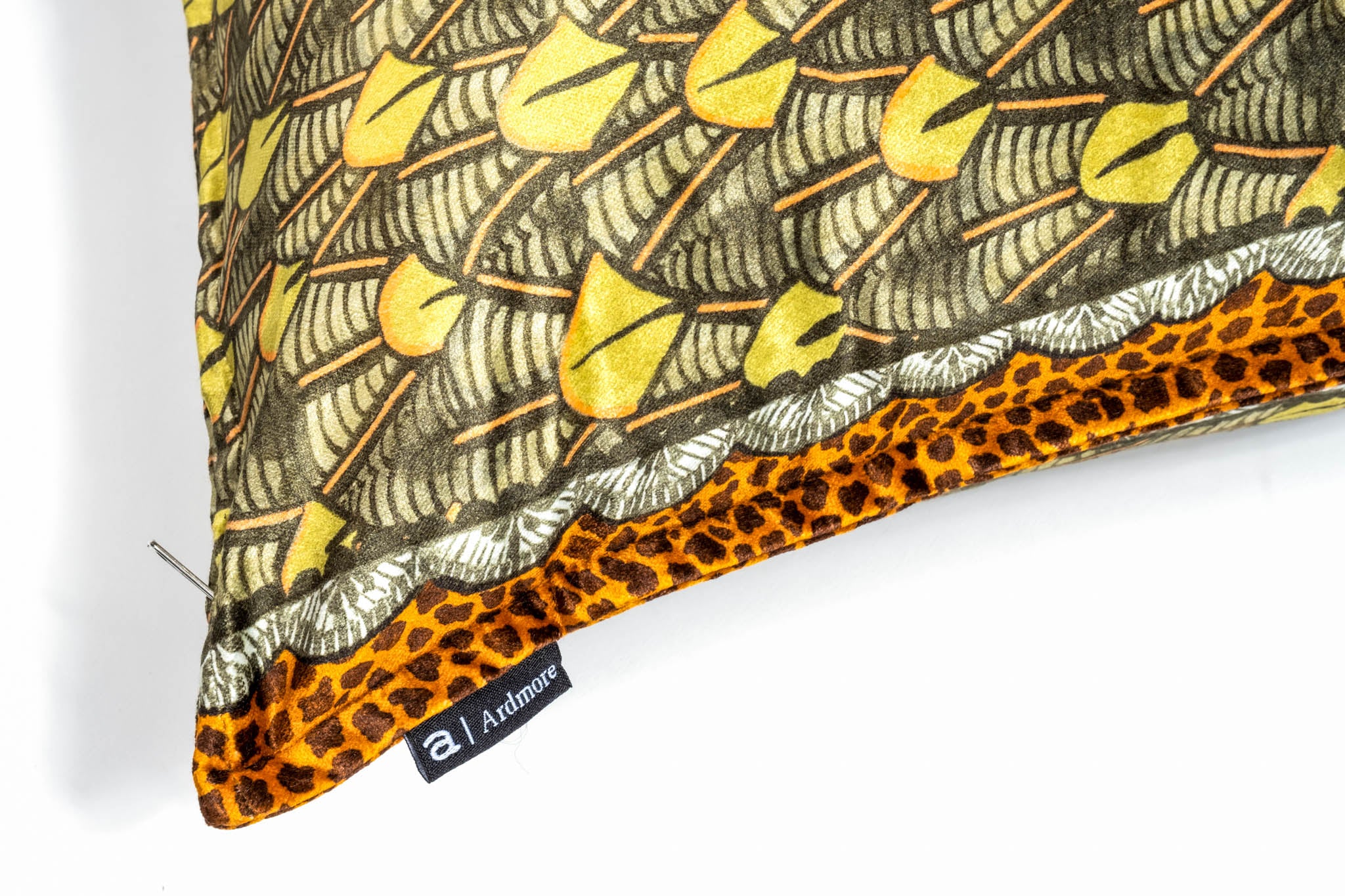 Feather Pillow - Velvet - River Green