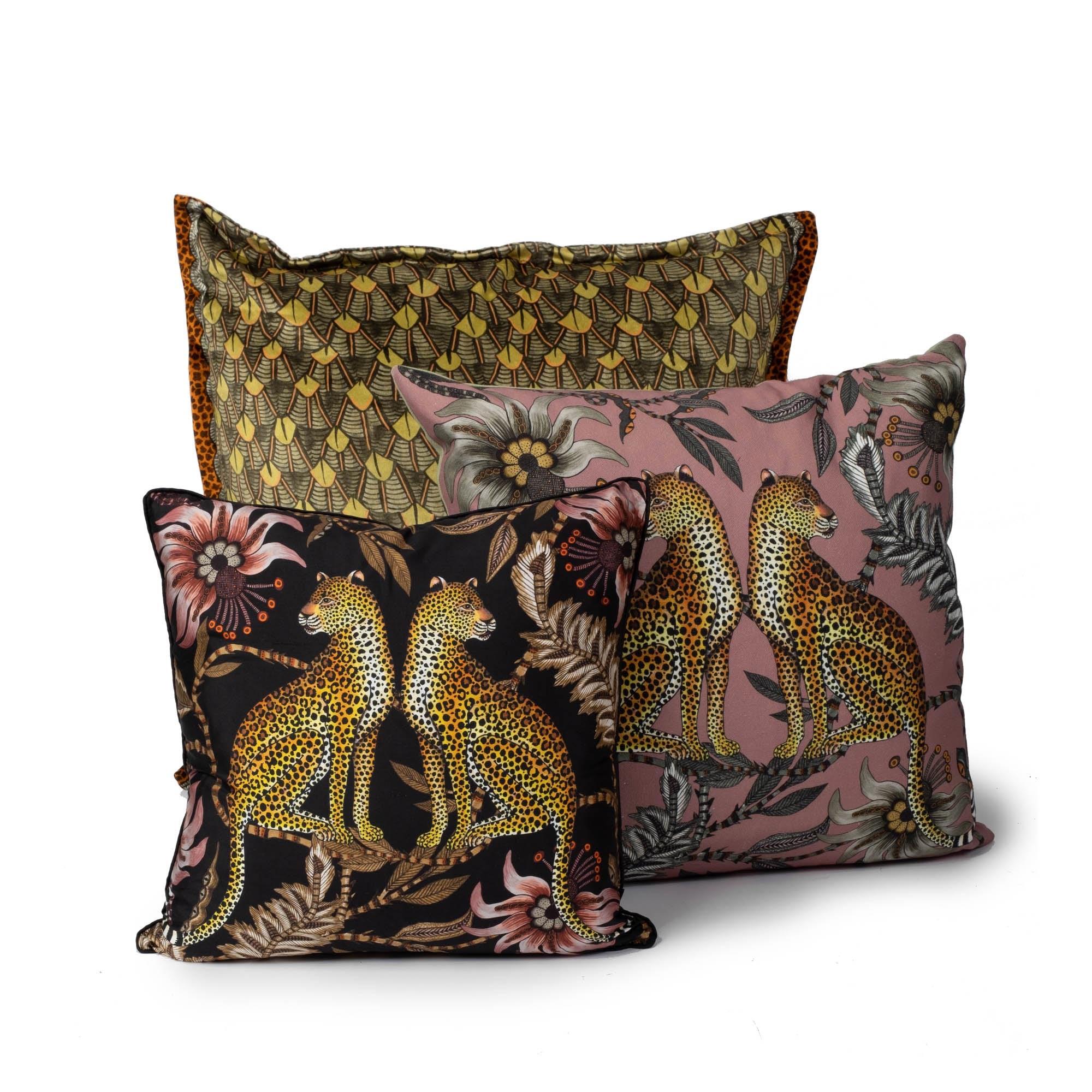 Feather Pillow - Velvet - River Green