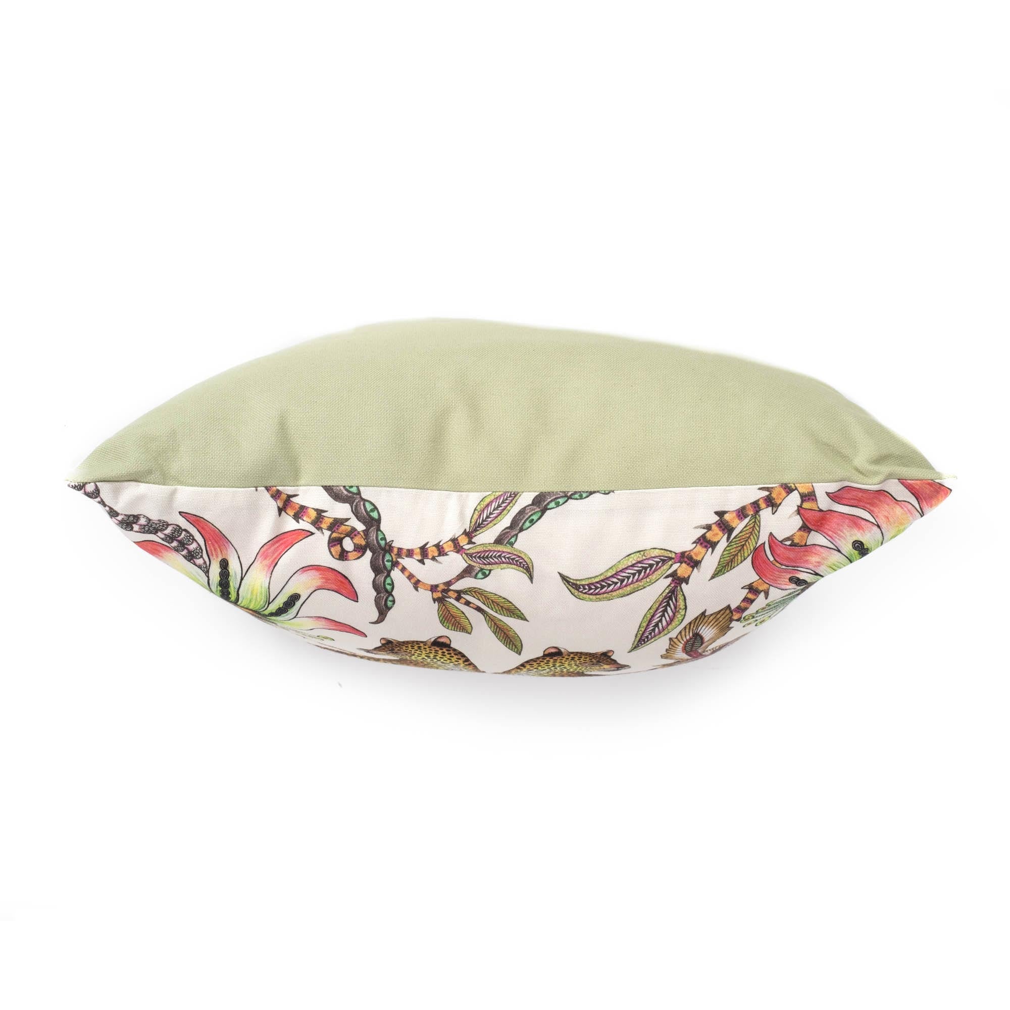 Lovebird Leopards Pillow - Cotton - Parakeet