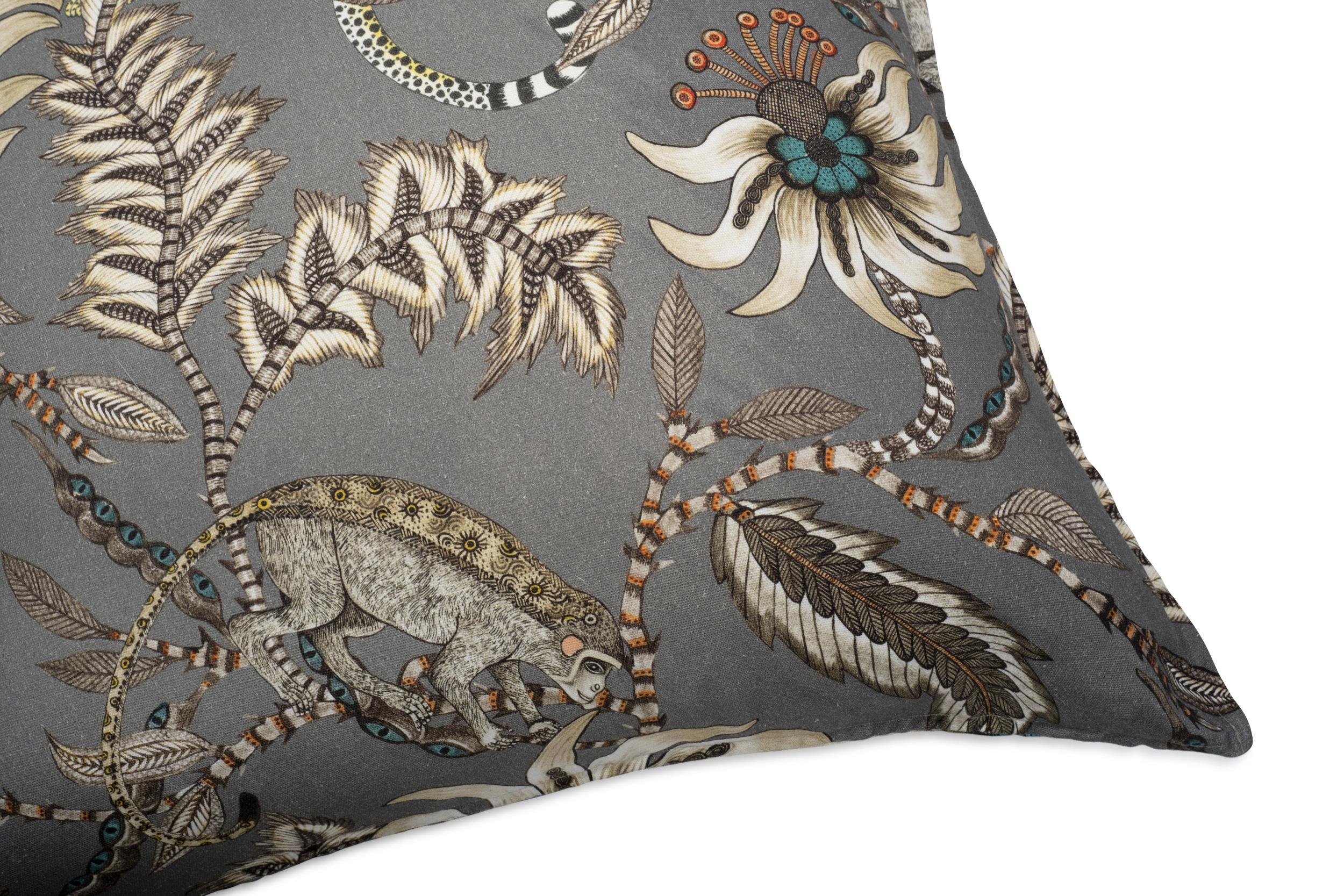Monkey Bean Pillow - Linen - Ash