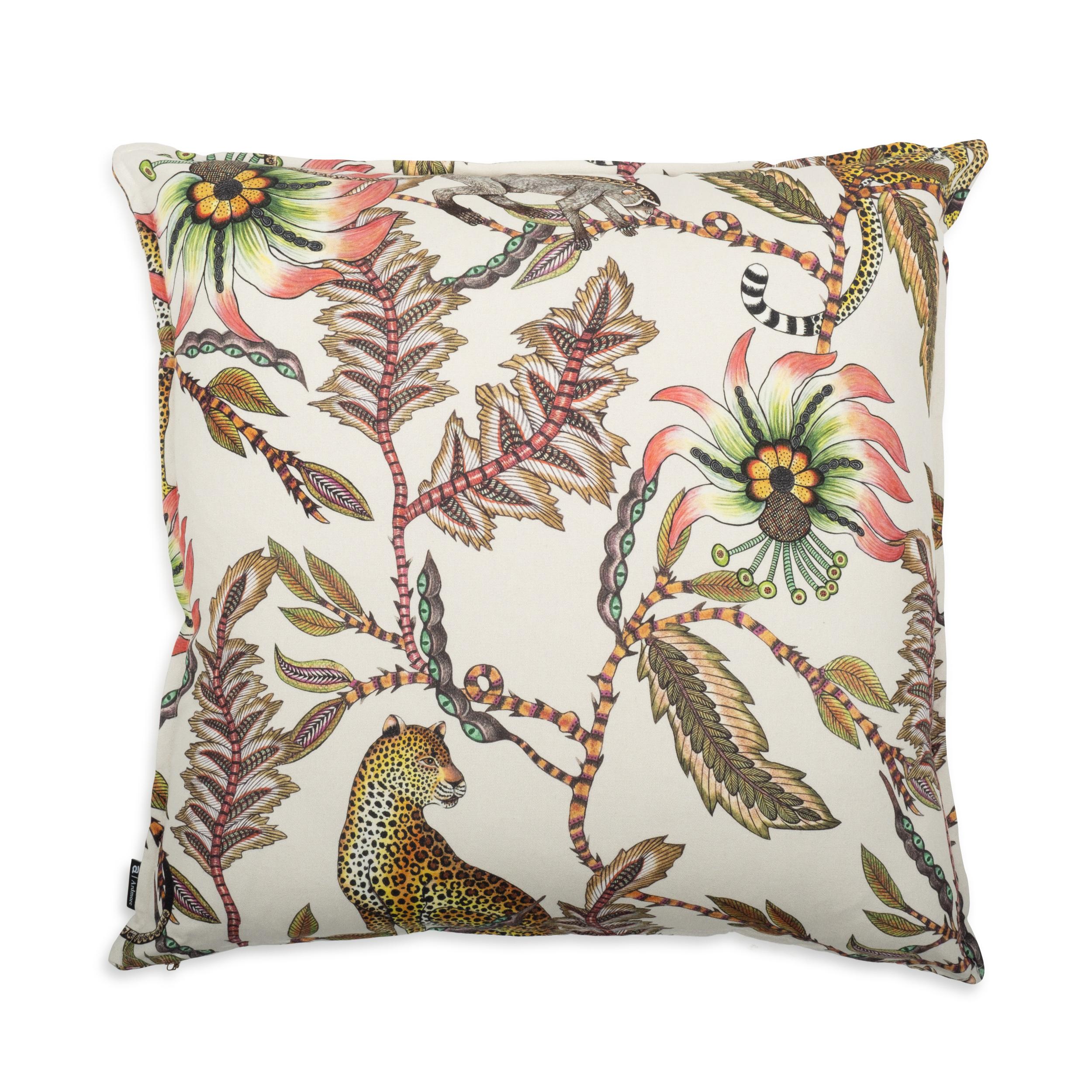 Monkey Bean Pillow - Linen - Parakeet