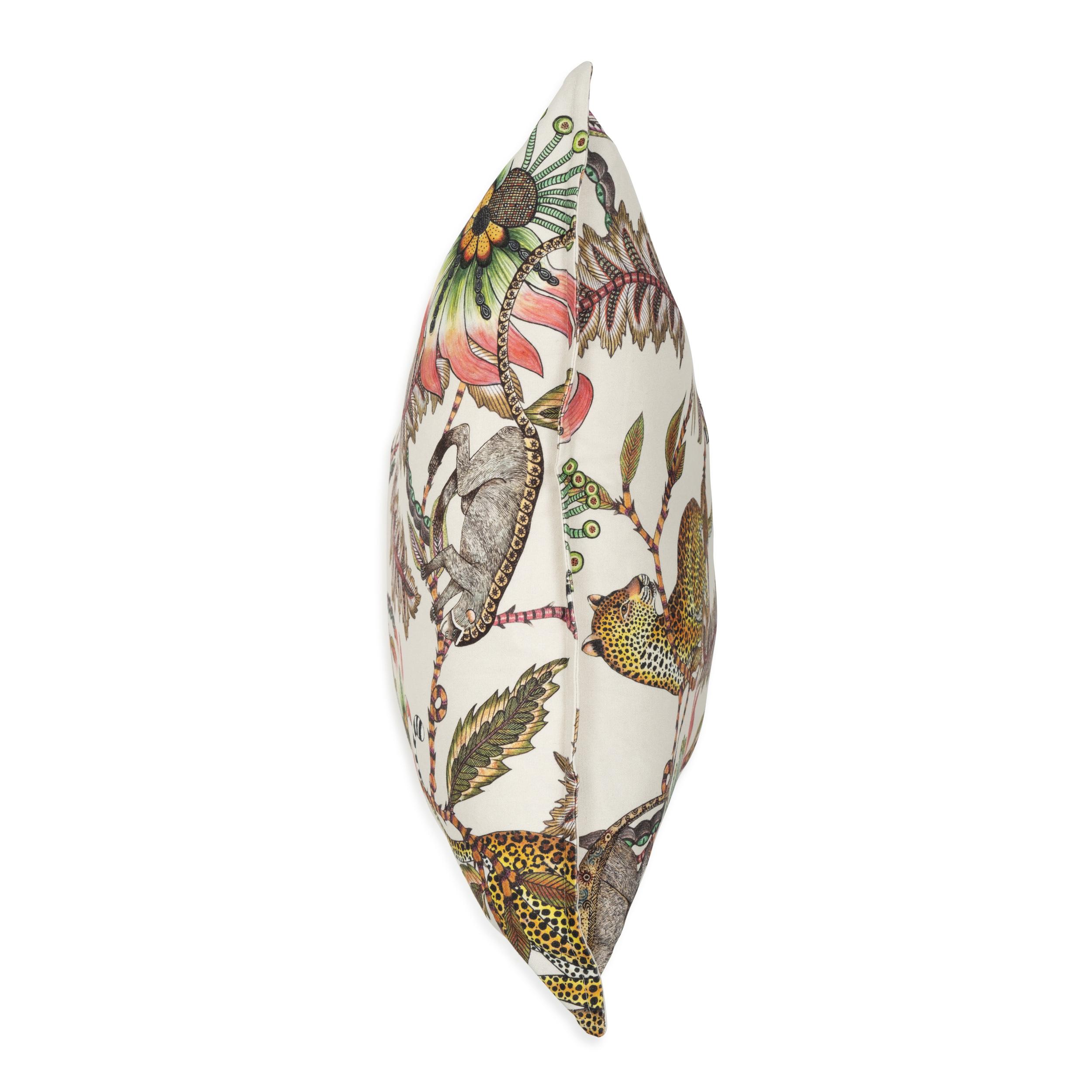 Monkey Bean Pillow - Linen - Parakeet