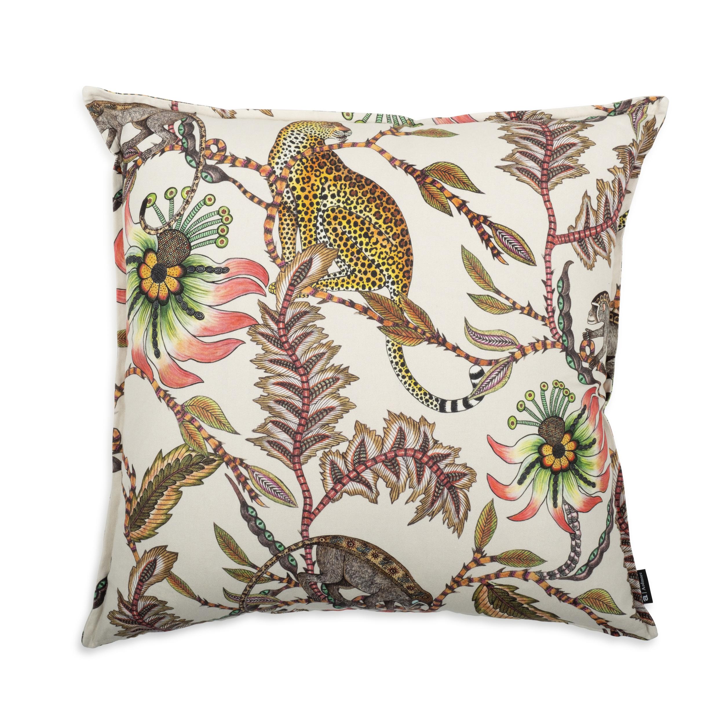 Monkey Bean Pillow - Linen - Parakeet