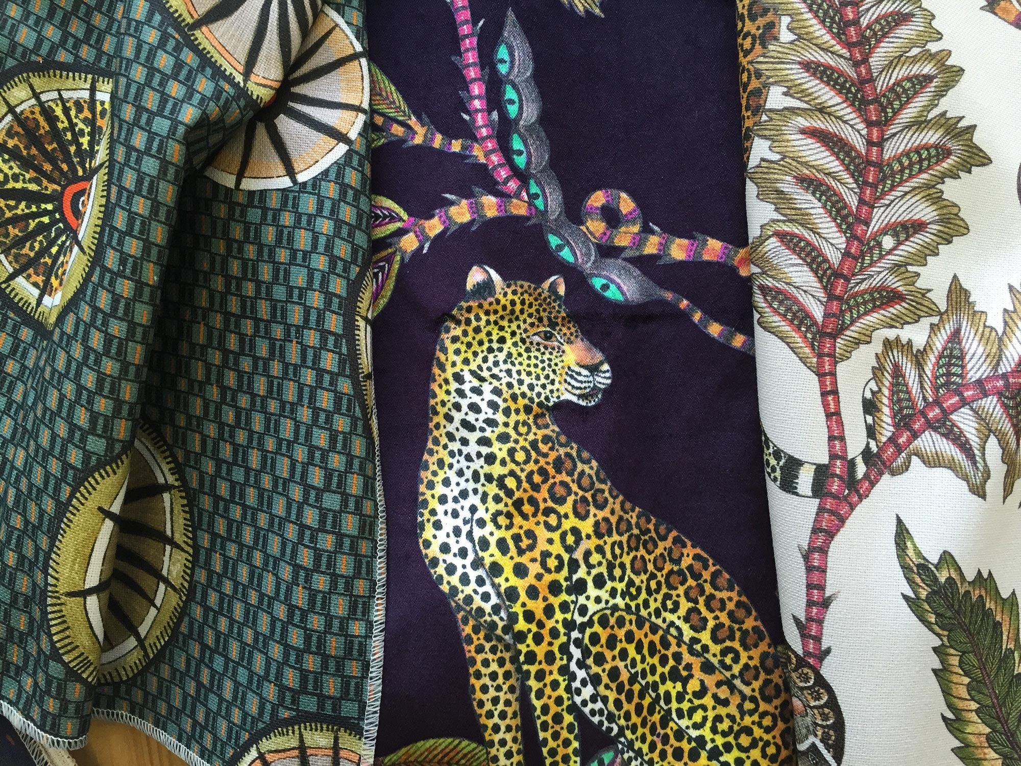 Monkey Bean Fabric - Linen - Night