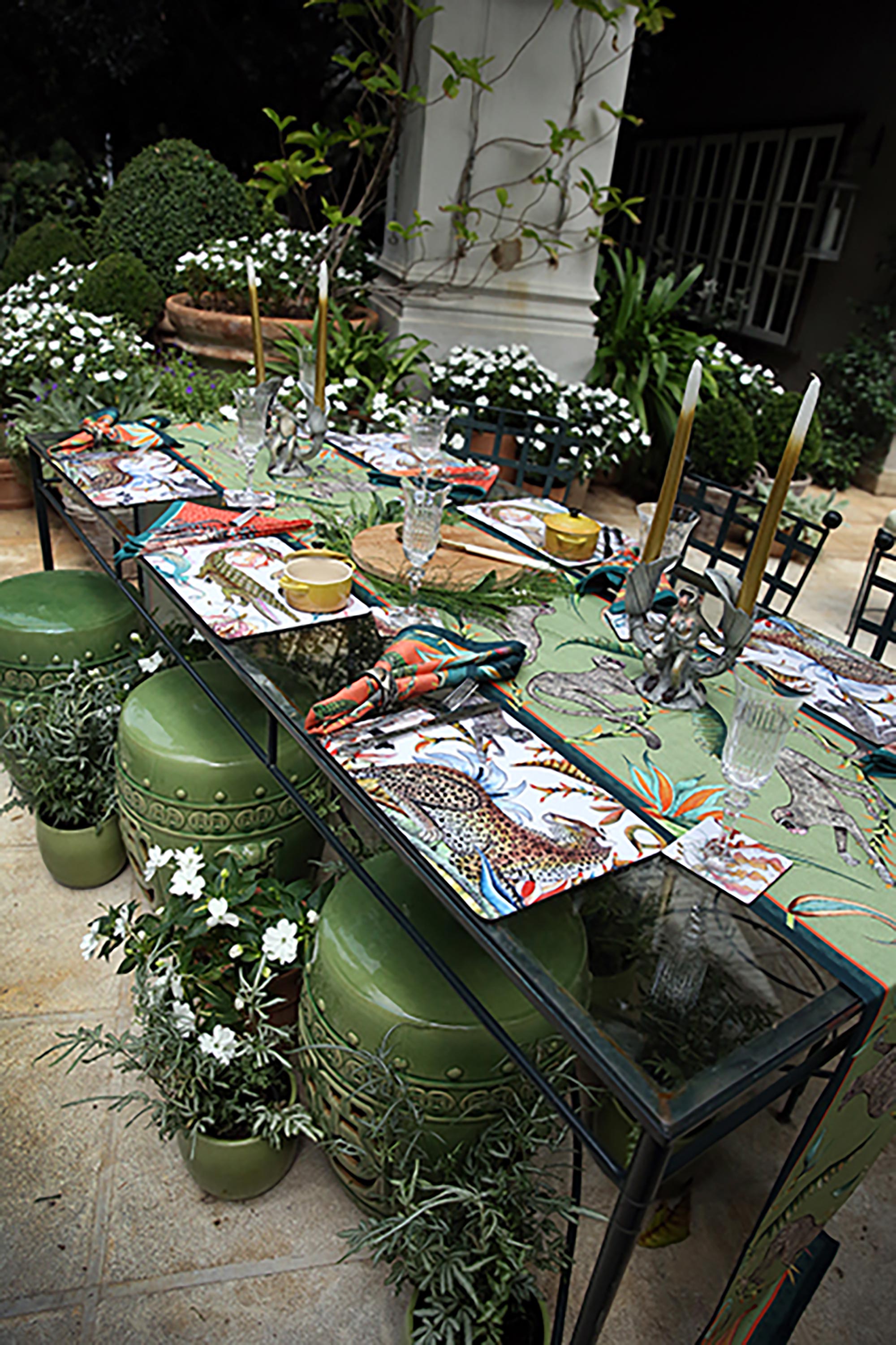 Monkey Paradise Table Runner - Delta - Large